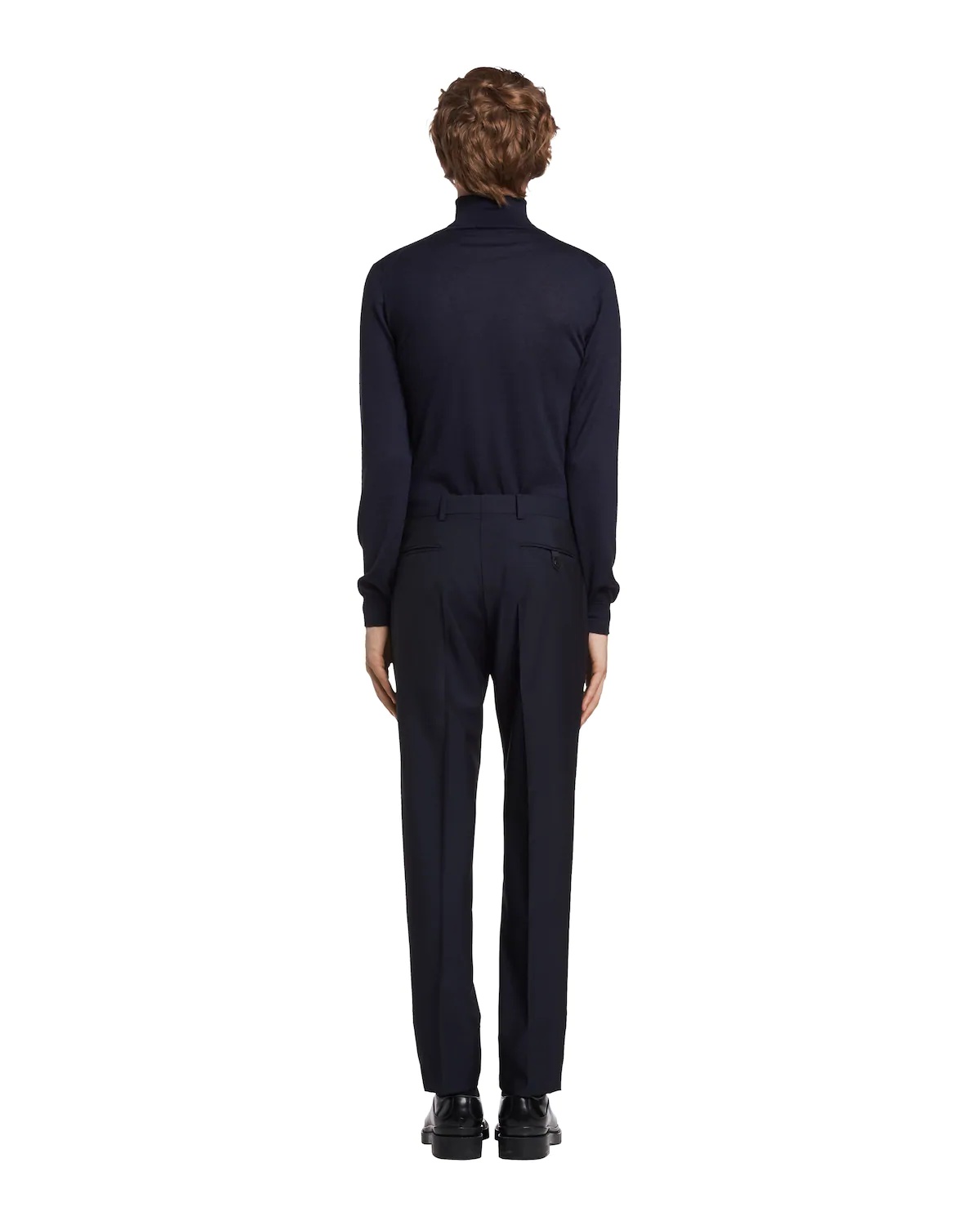 Slim-fit wool trousers - 4