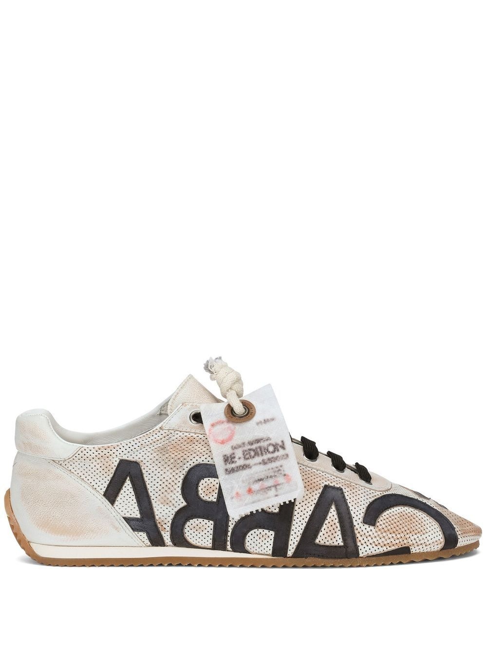 all-over logo print sneakers - 1