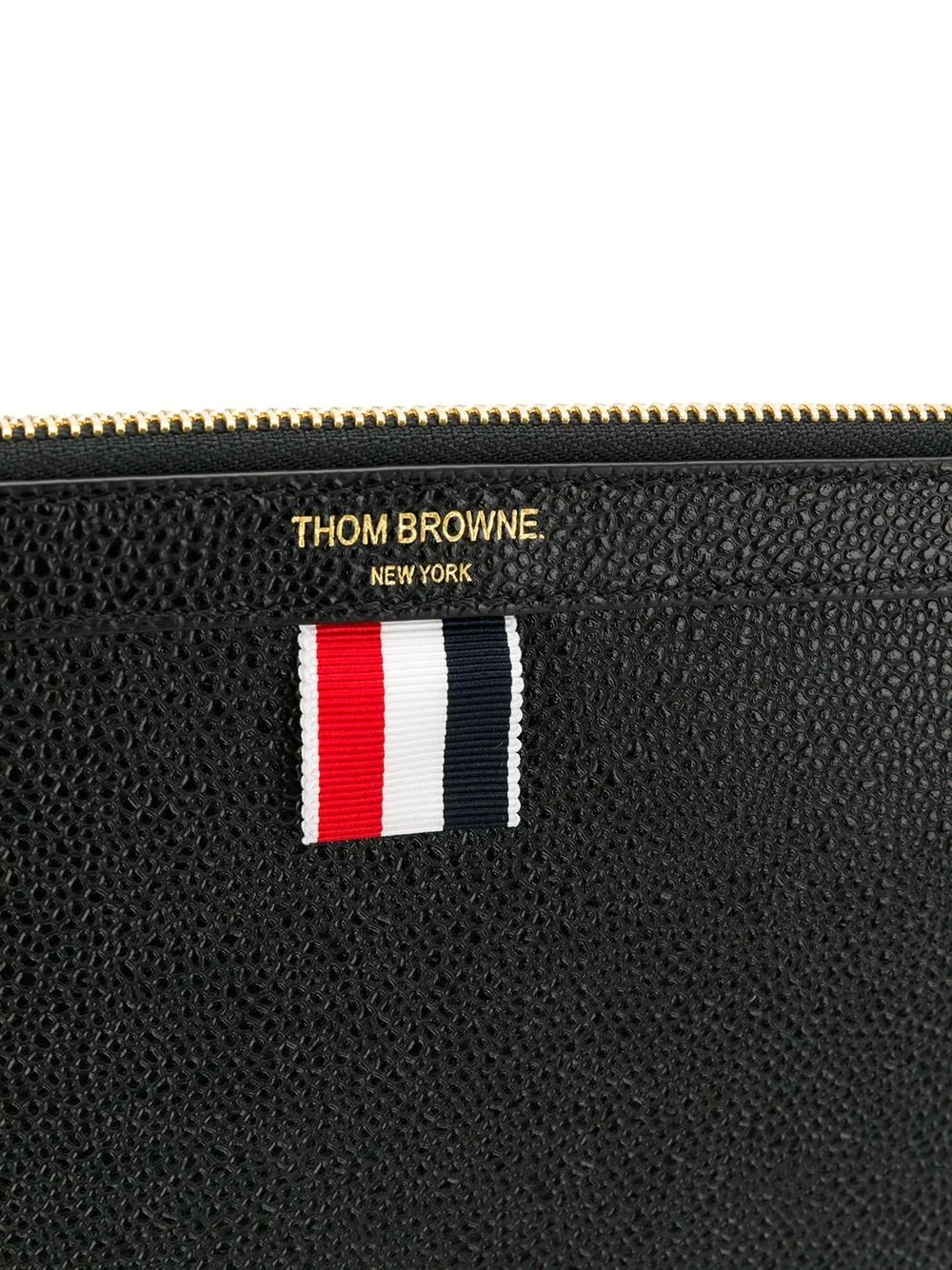 grosgrain ribbon-trim pouch - 4