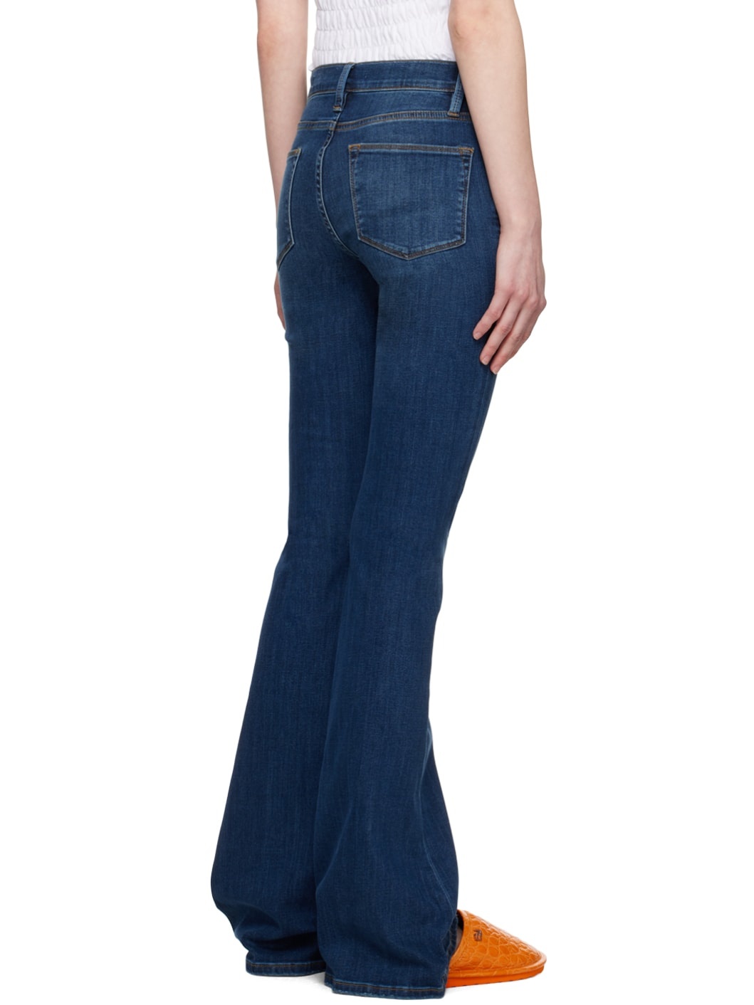 Navy 'Le High Flare' Jeans - 3