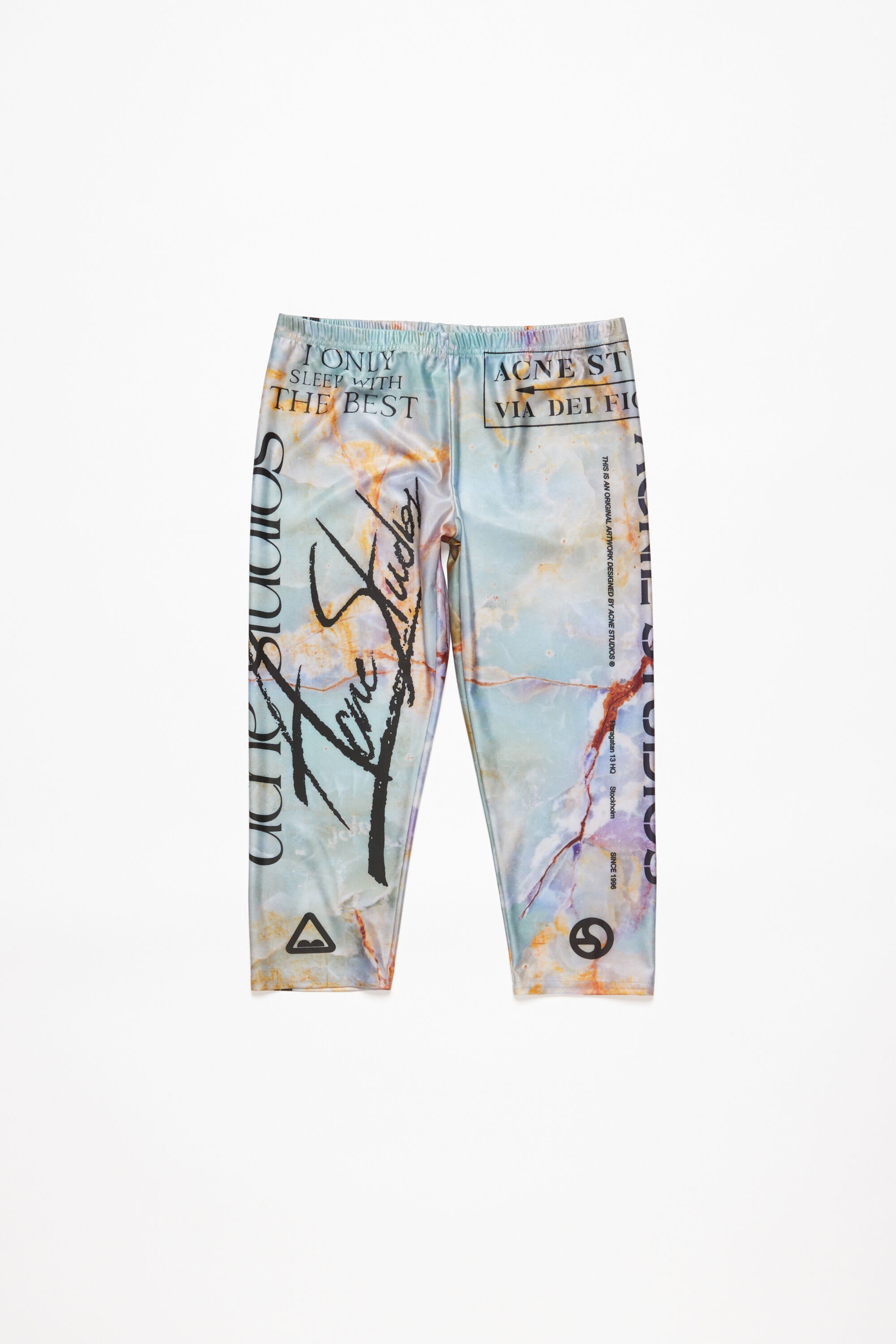 Print trousers - Pastel green - 7