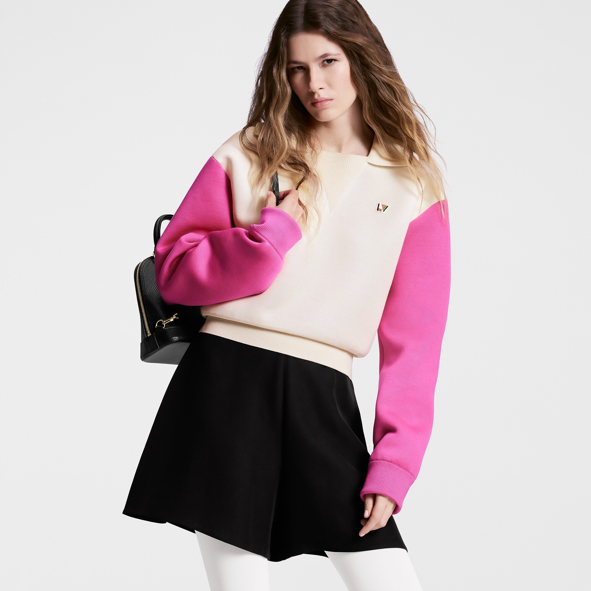 Color-Blocked Collar Pullover - 5