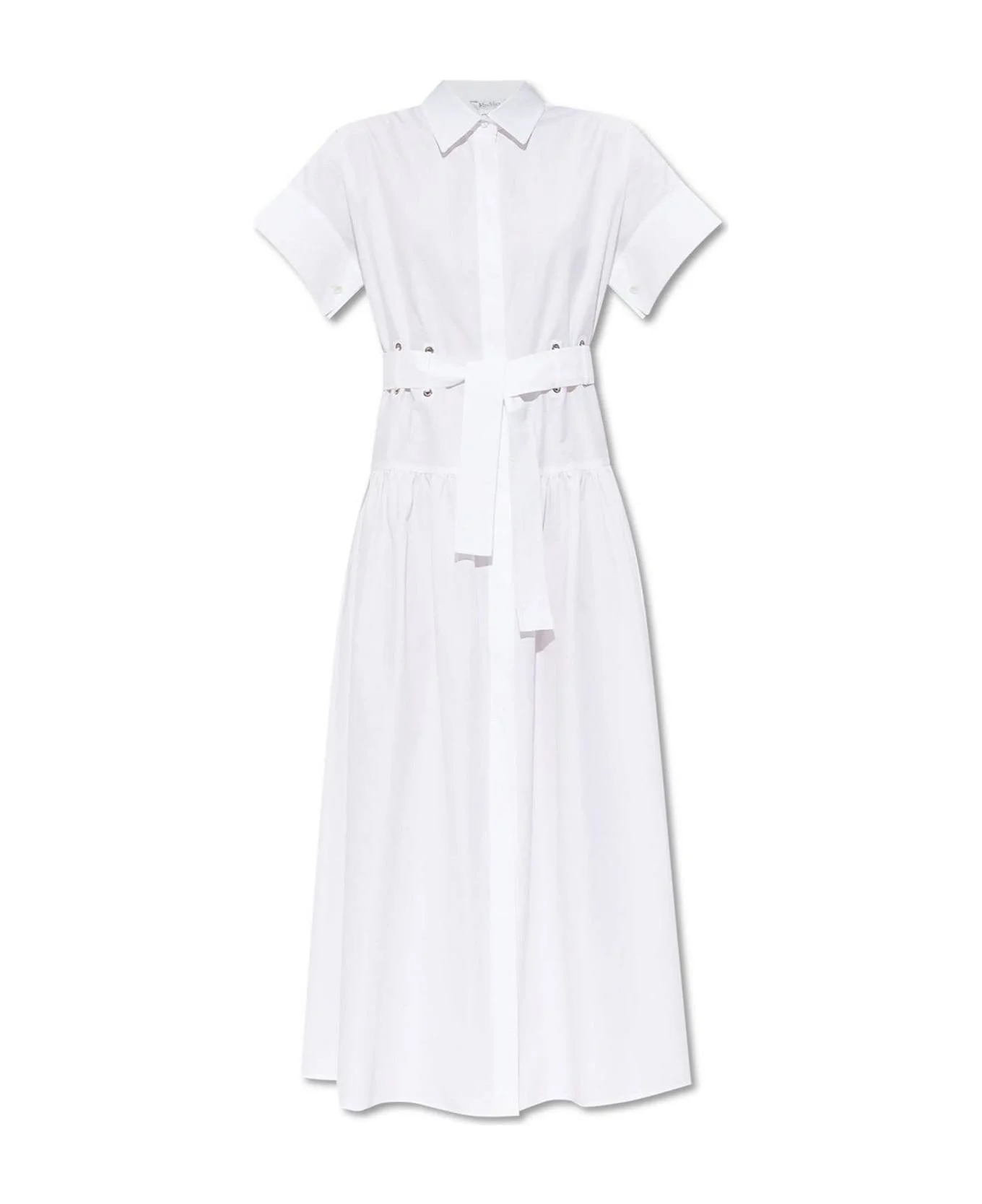 Agoraio Belted Short-sleeved Midi Dress - 1