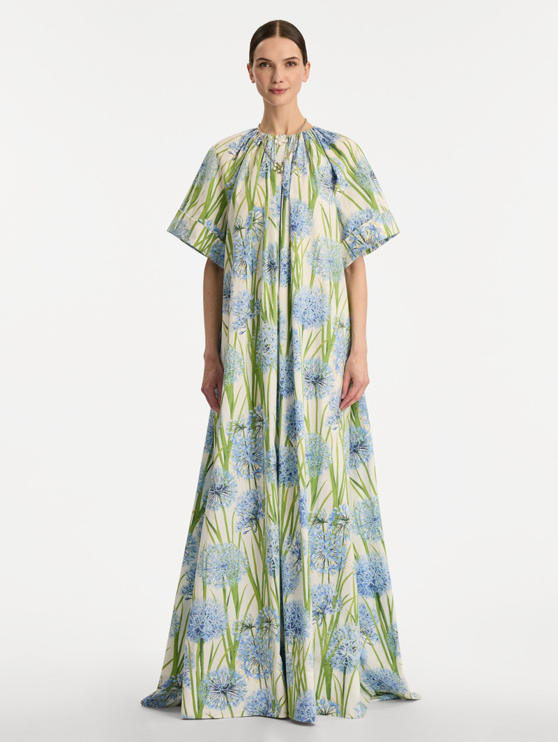 Oscar de la Renta ALLIUM COTTON POPLIN CAFTAN outlook