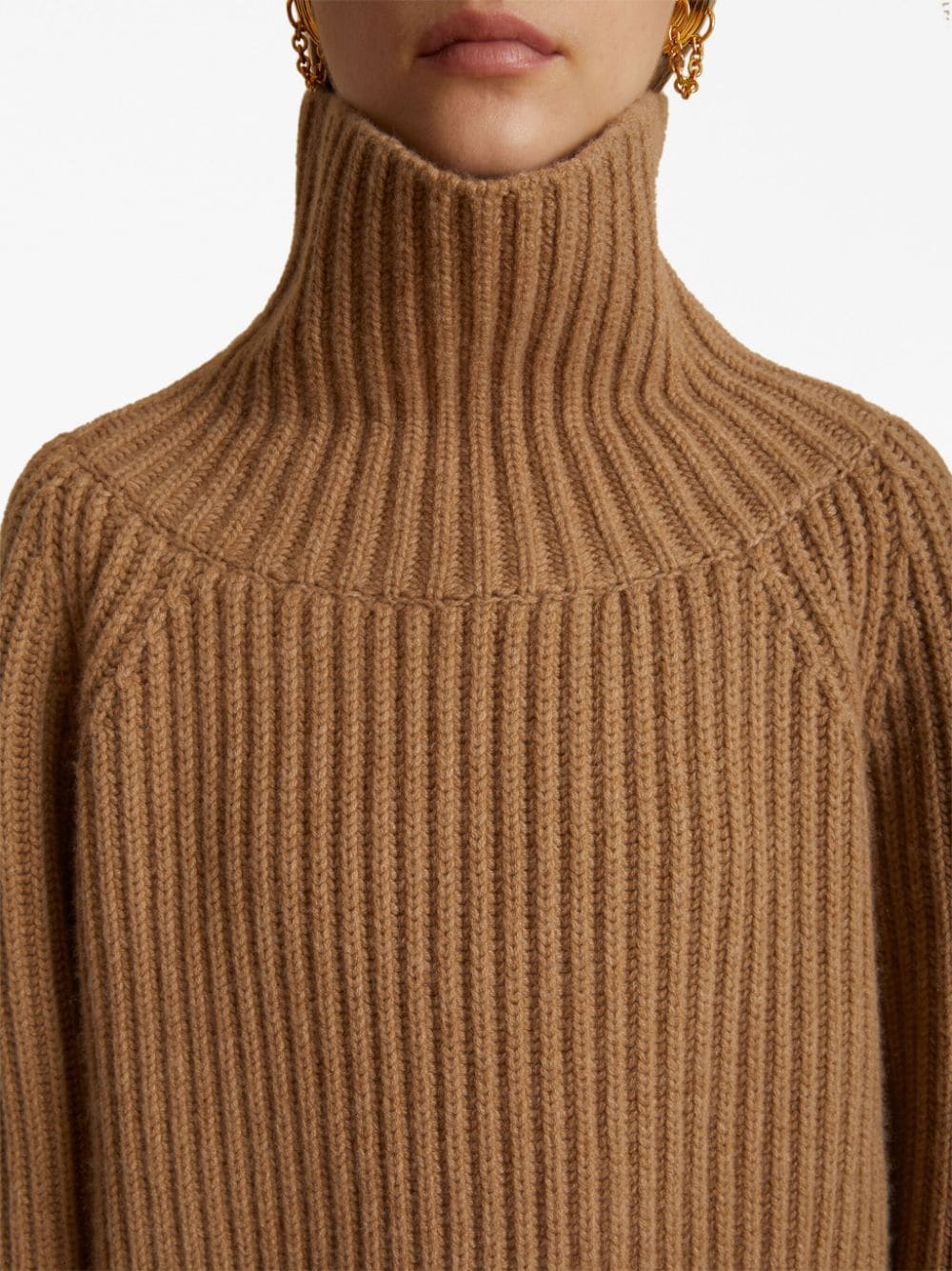 Lanzino funnel-neck cashmere jumper - 5
