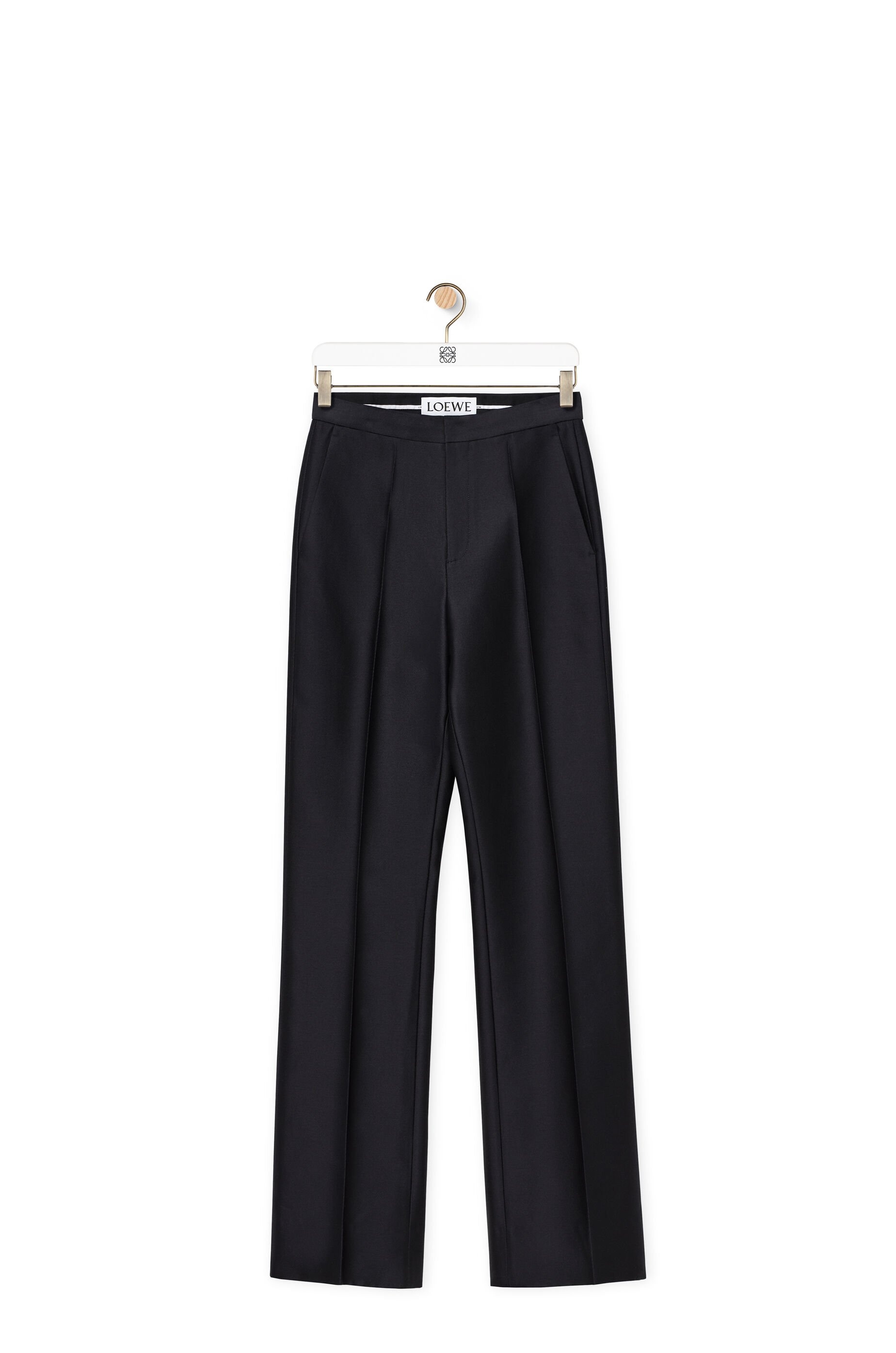 Bootleg trousers in silk - 1