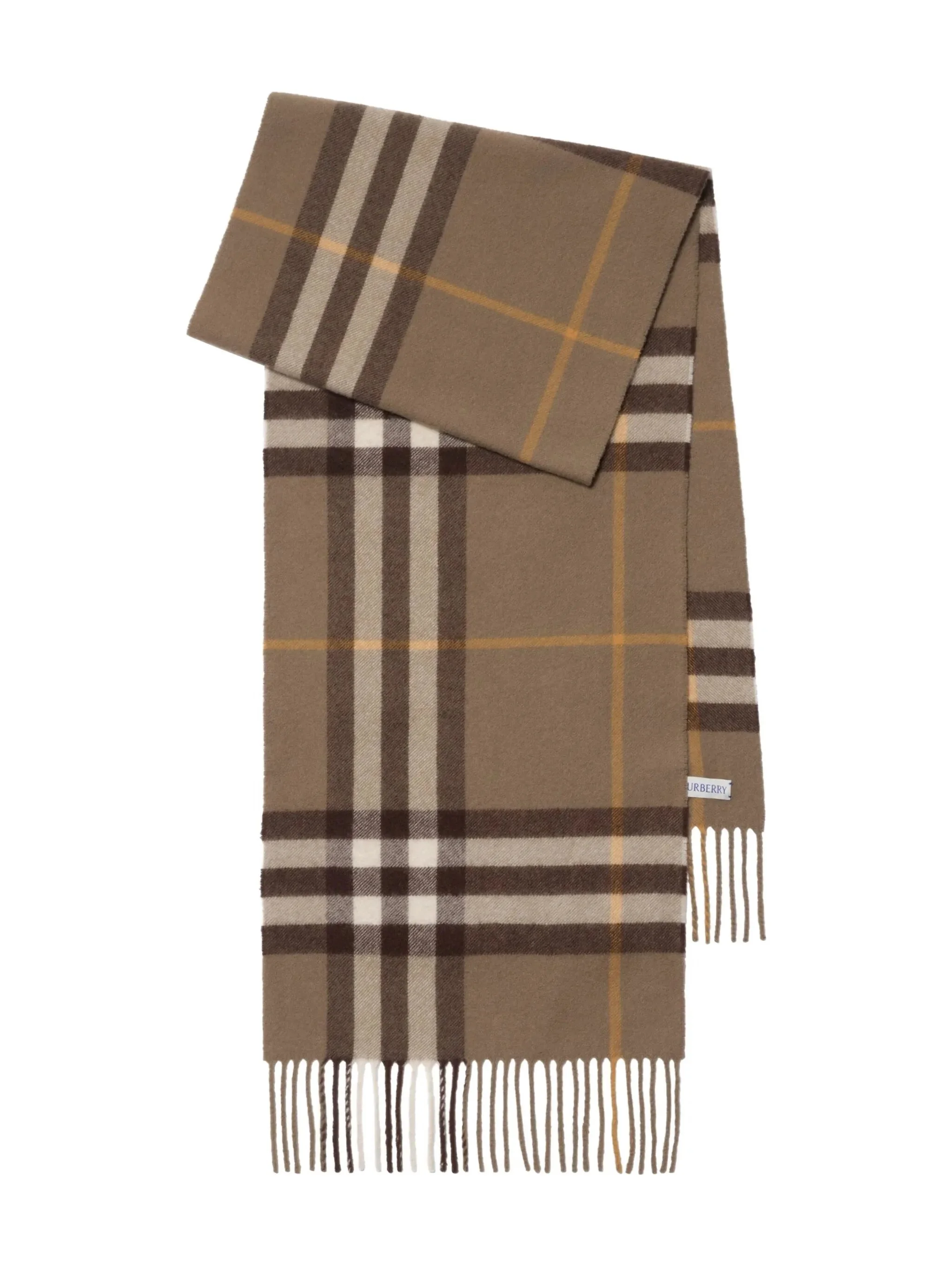 checked cashmere scarf - 1