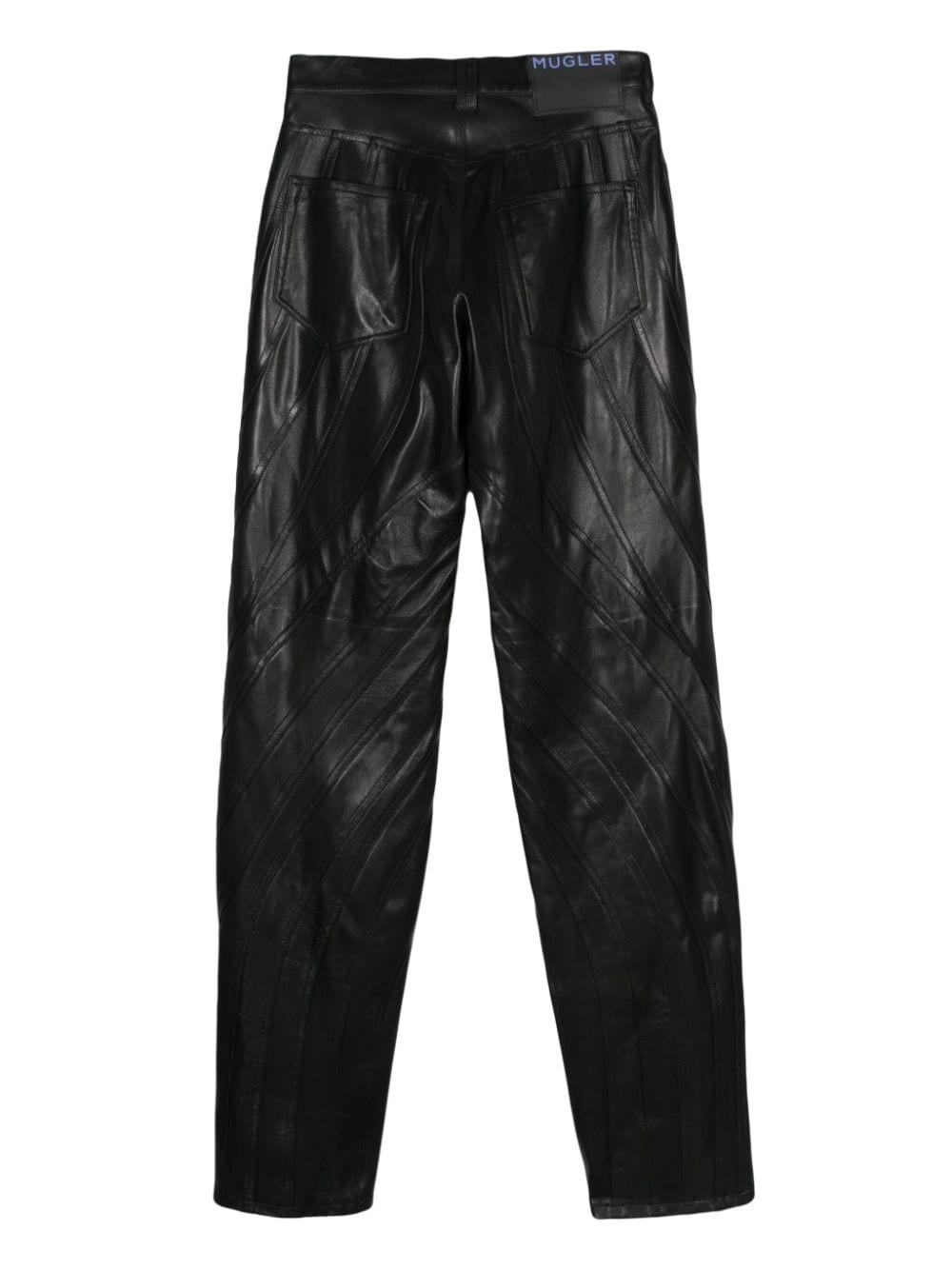Spiral leather trousers - 2