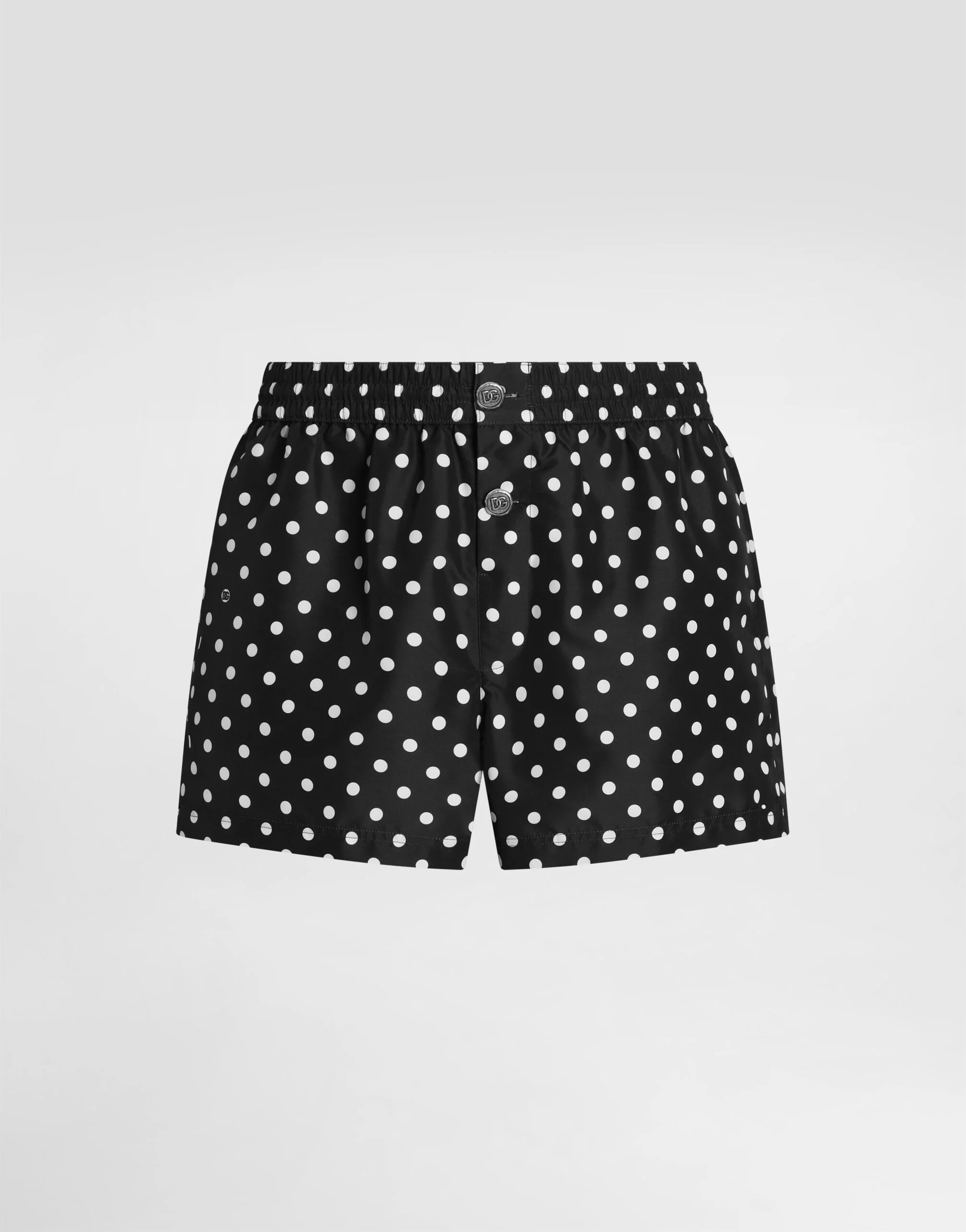 Polka dot-print swim boxer shorts - 1