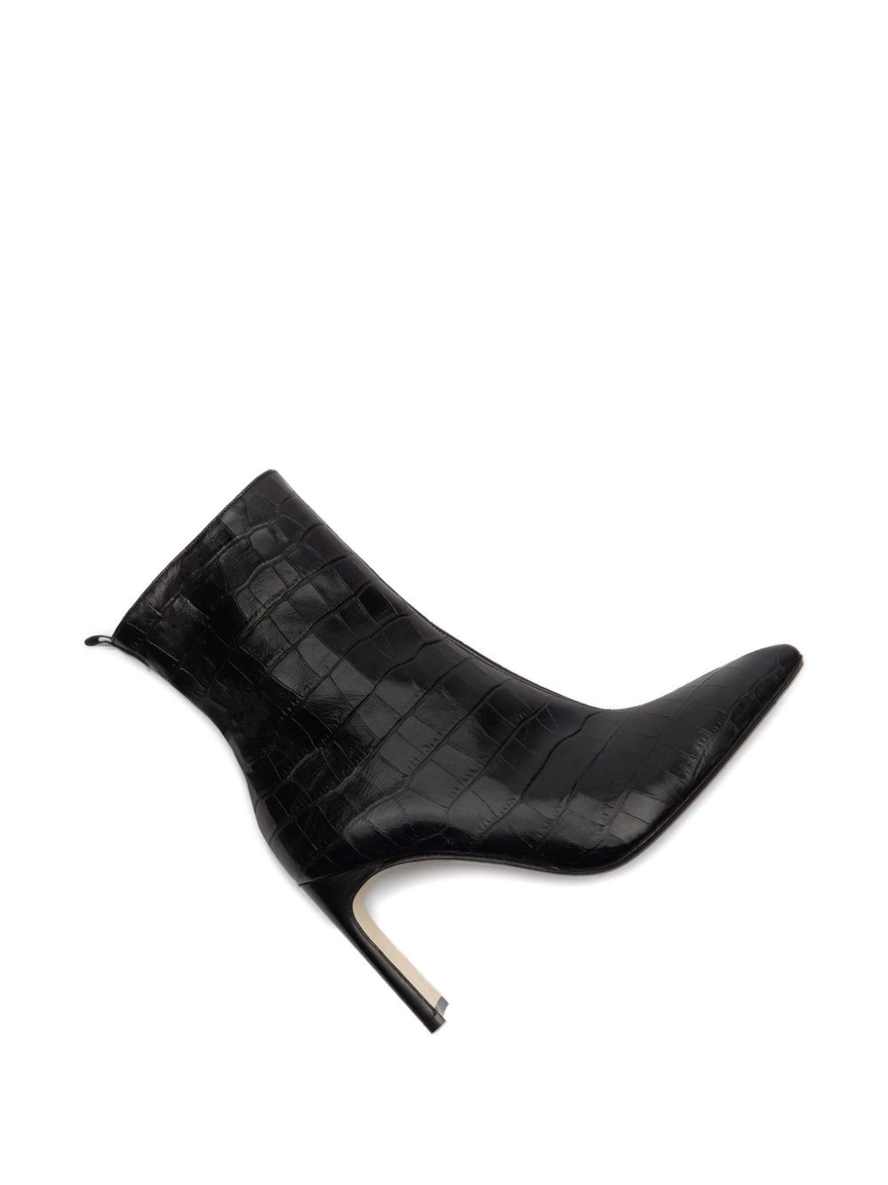 Marcelle crocodile-effect square-toe boots - 4