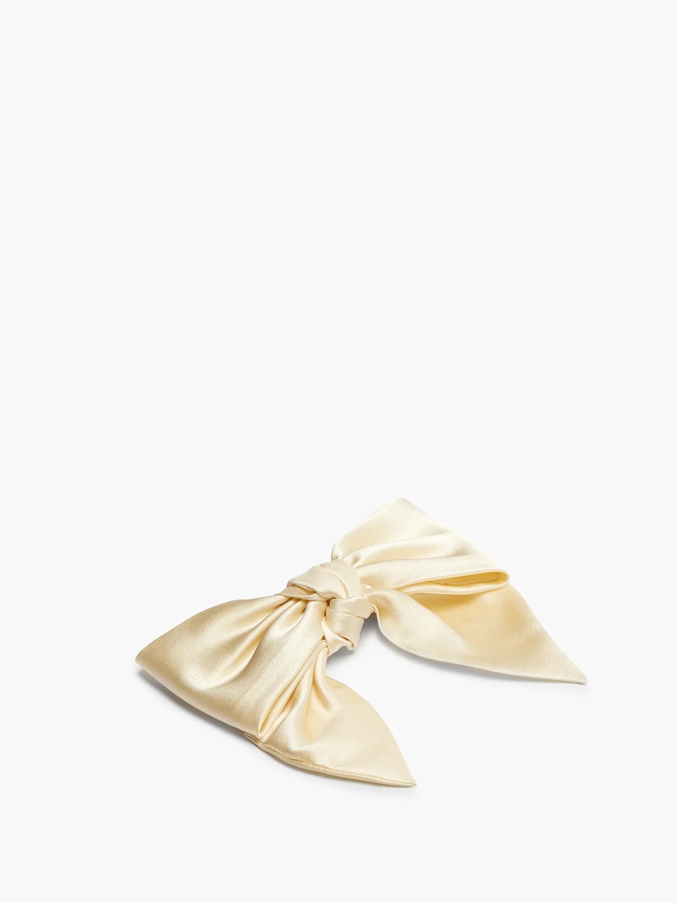 Silk-satin bow hair clip - 4