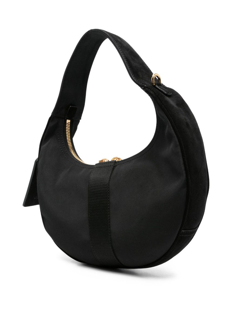 Moschino logo-plaque crescent shoulder bag outlook