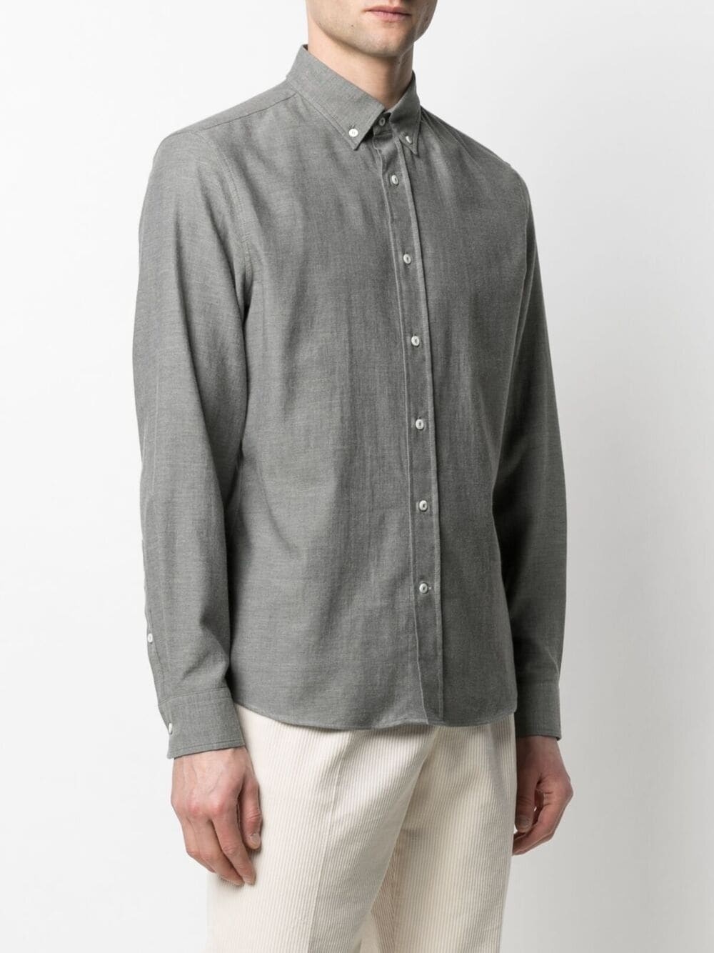 button-down cotton shirt - 3