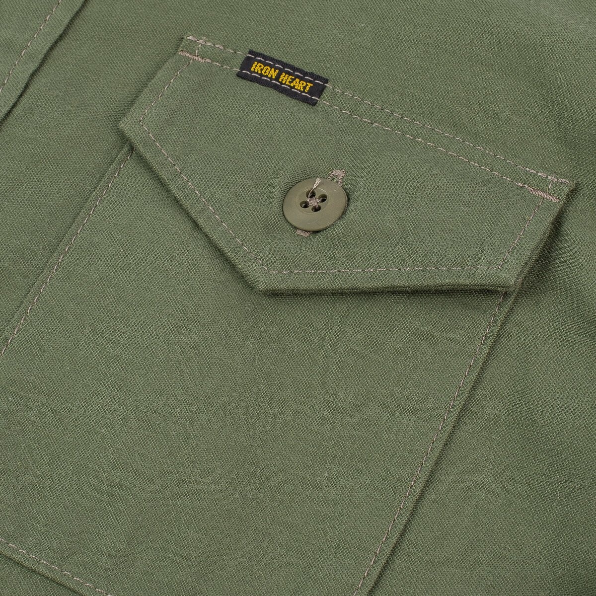 7oz Back Satin Military CPO Shirt - Green - 10