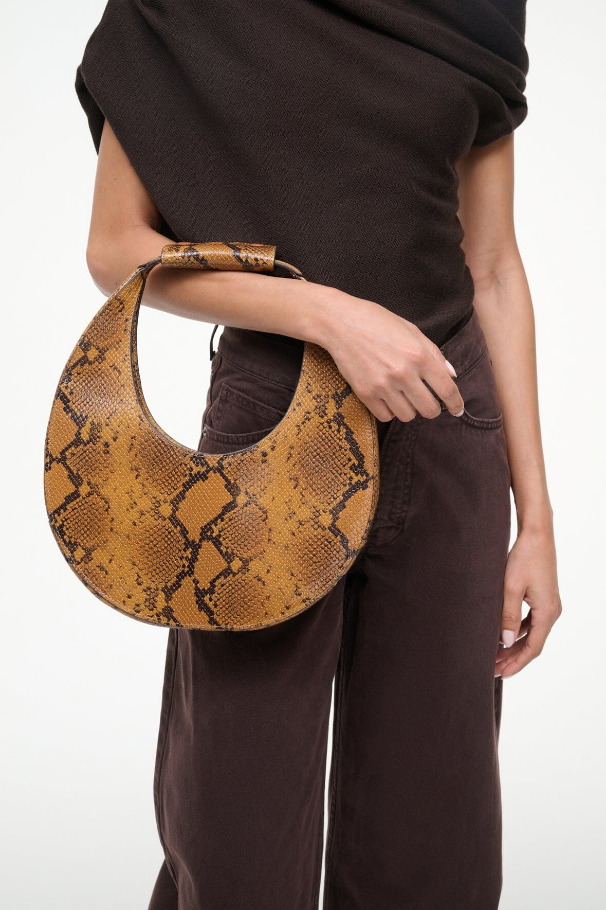 STAUD MOON TOTE BAG SNAKE - 8