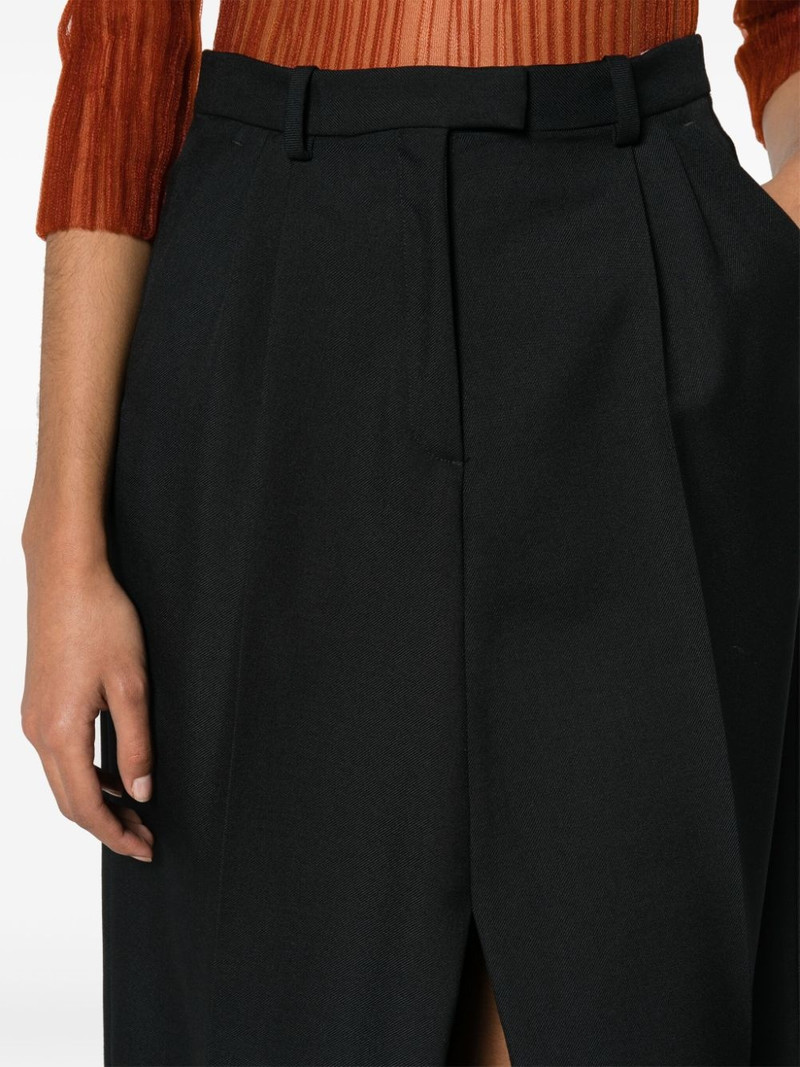 high-waist gabardine long skirt 5