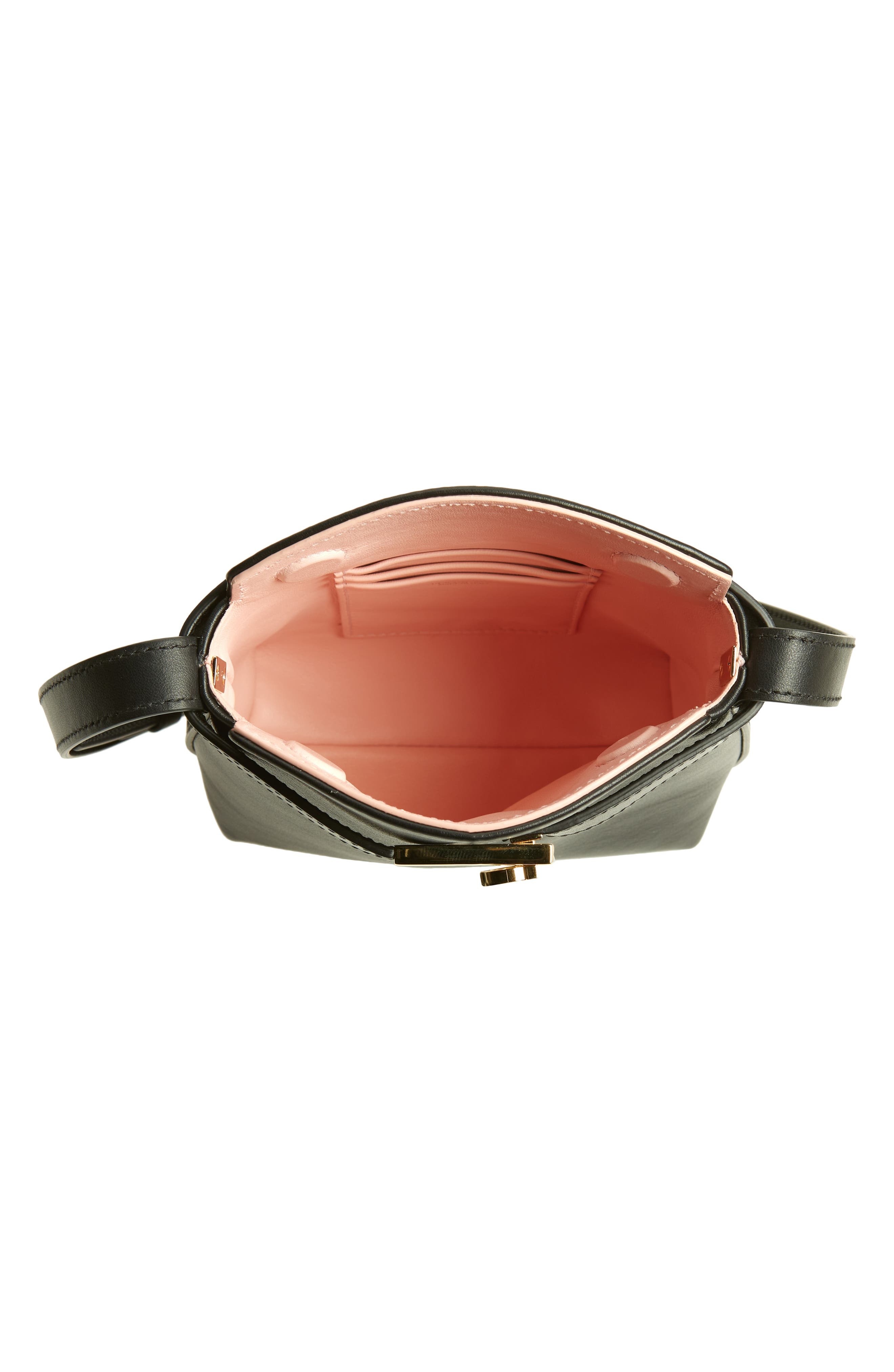 FERRAGAMO Hug Bicolor Leather Crossbody Mini Bag in Nero at Nordstrom - 5