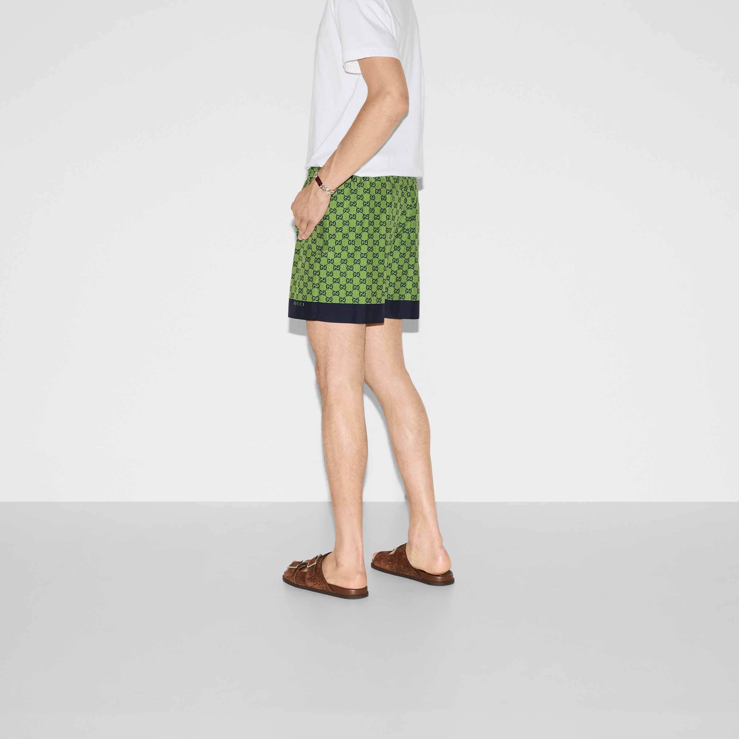 Printed poplin tech swim shorts - 4