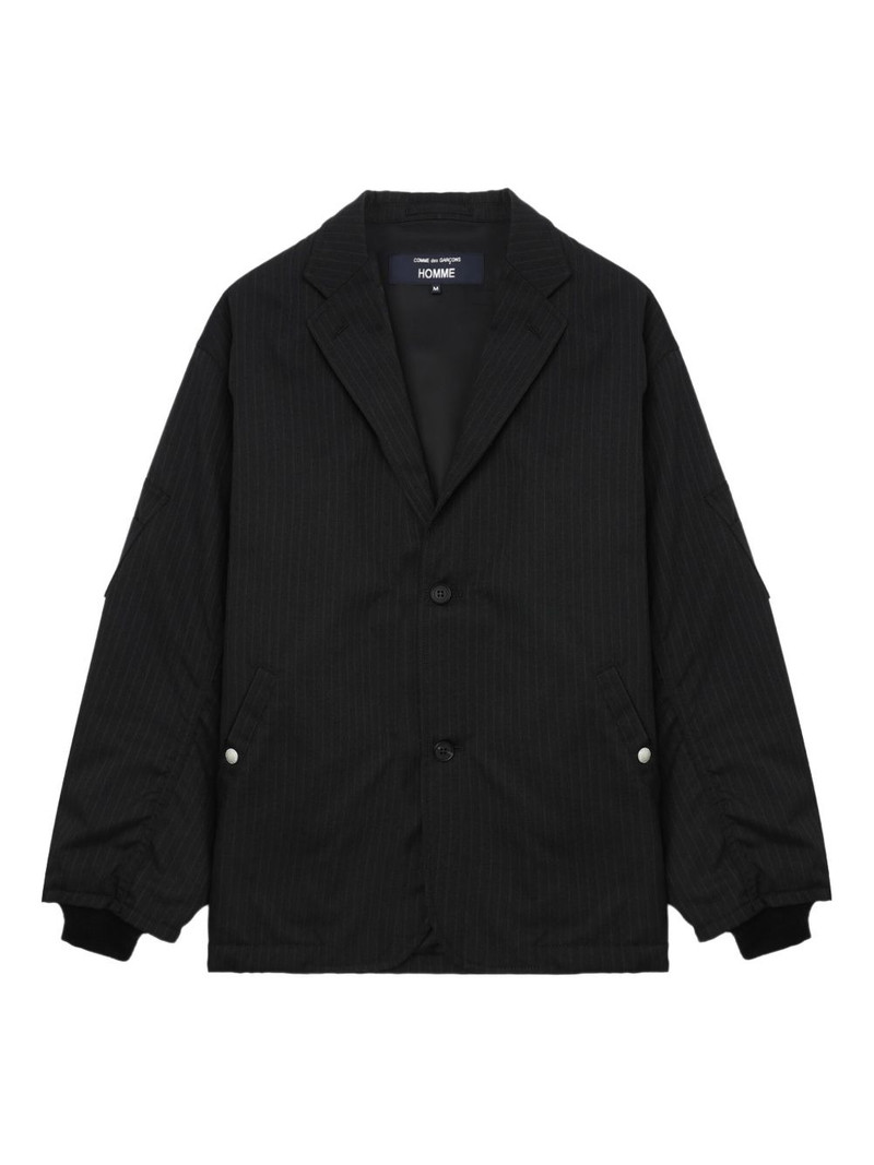 pinstripe three-button jacket 1