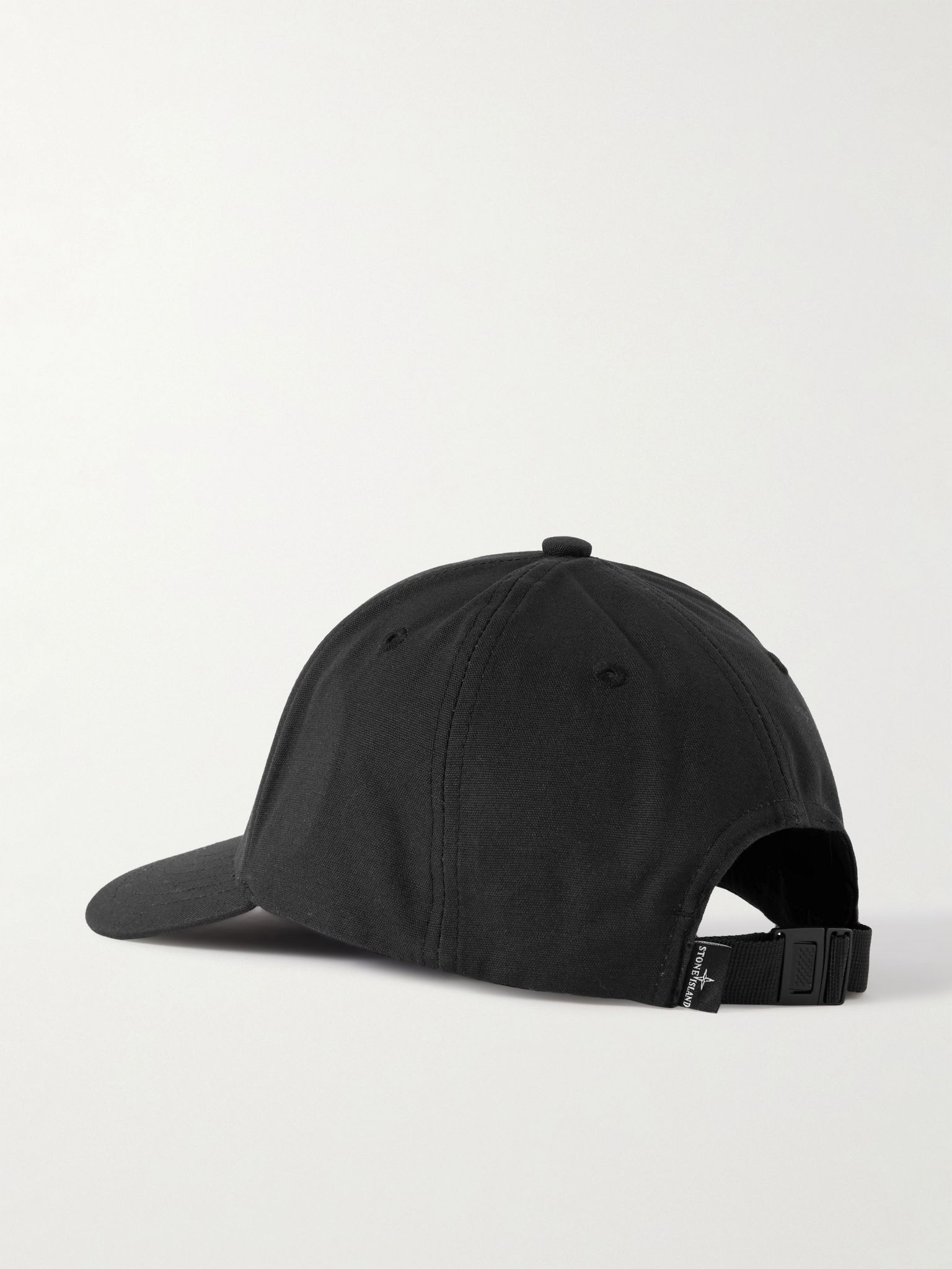 Logo-Embroidered Cotton-Canvas Baseball Cap Black - 3