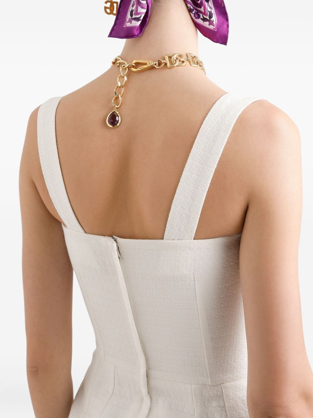 square-neck mini dress - 5