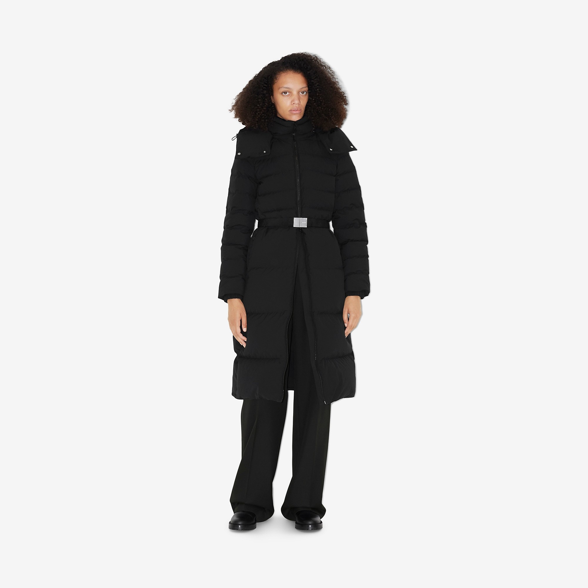 Belted Puffer Coat - 2