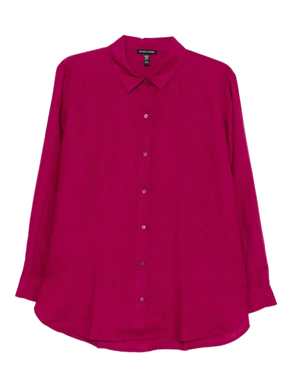 classic collar long-sleeved shirt - 1