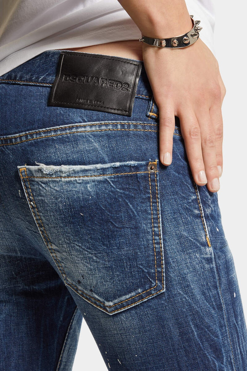 MEDIUM WHITE & BLUE SPOTS SHARPEI JEANS 6