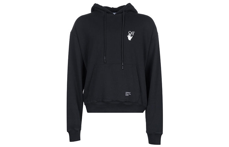 Off-White Caravaggio Arrow Over Hoodie 'Black/White' OMBB037F21FLE0101001 - 2