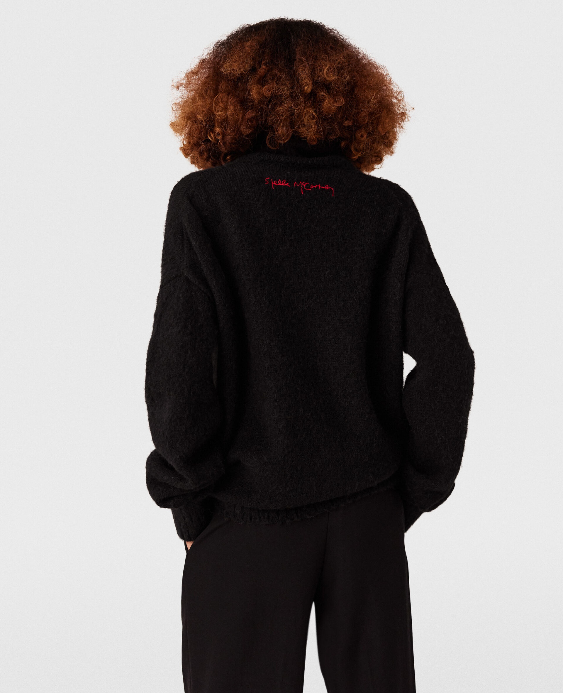 Lips Graphic Long-Sleeve Turtleneck Jumper - 4