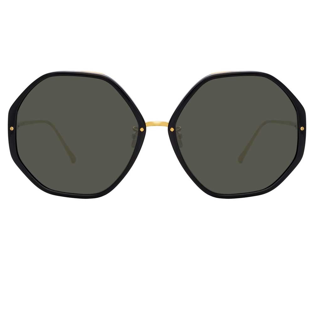 THE ALONA | OVERSIZED SUNGLASSES IN BLACK FRAME (C1) - 1