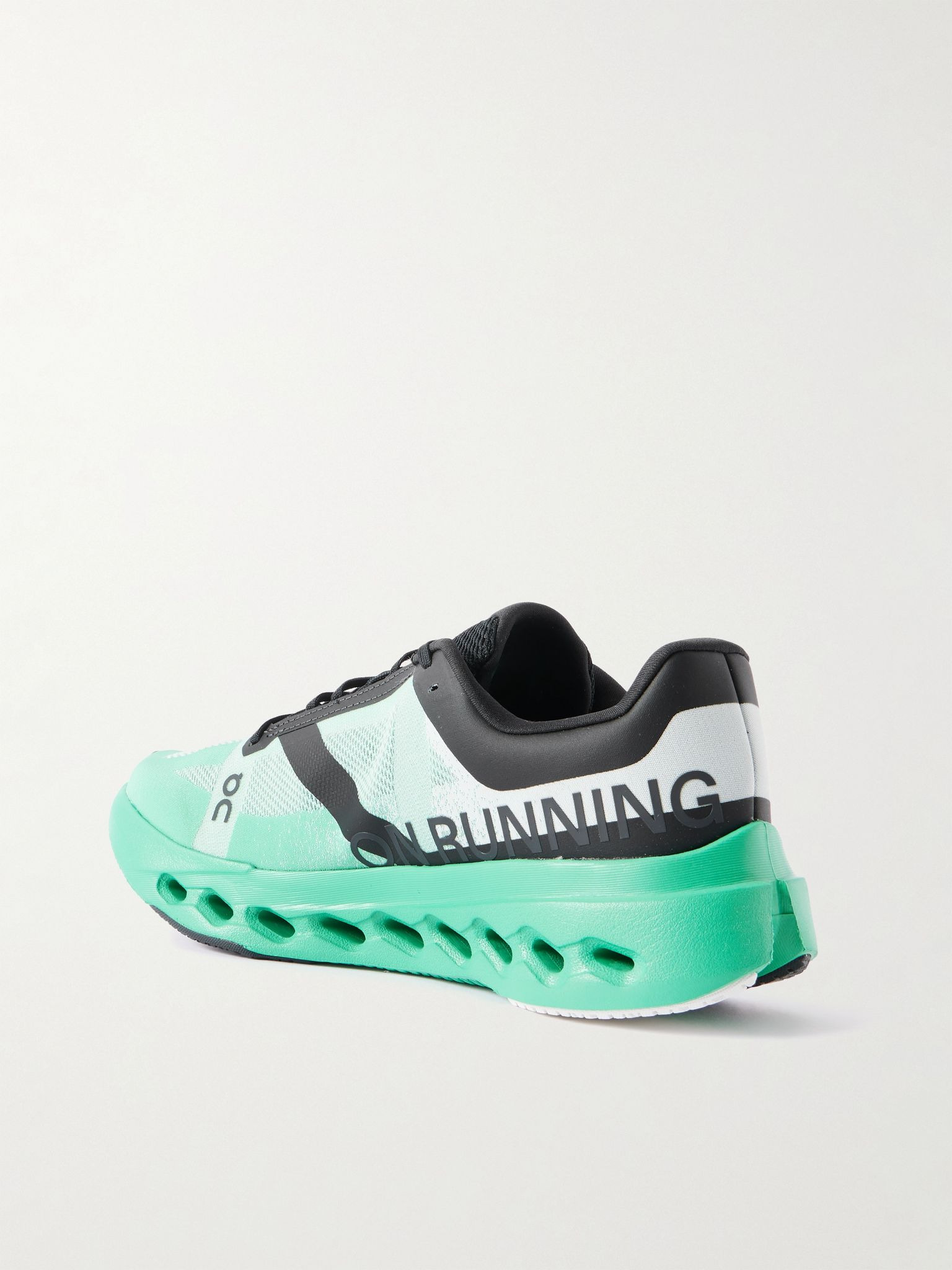 Cloudsurfer Next Rubber-Trimmed Mesh Running Sneakers Green - 4