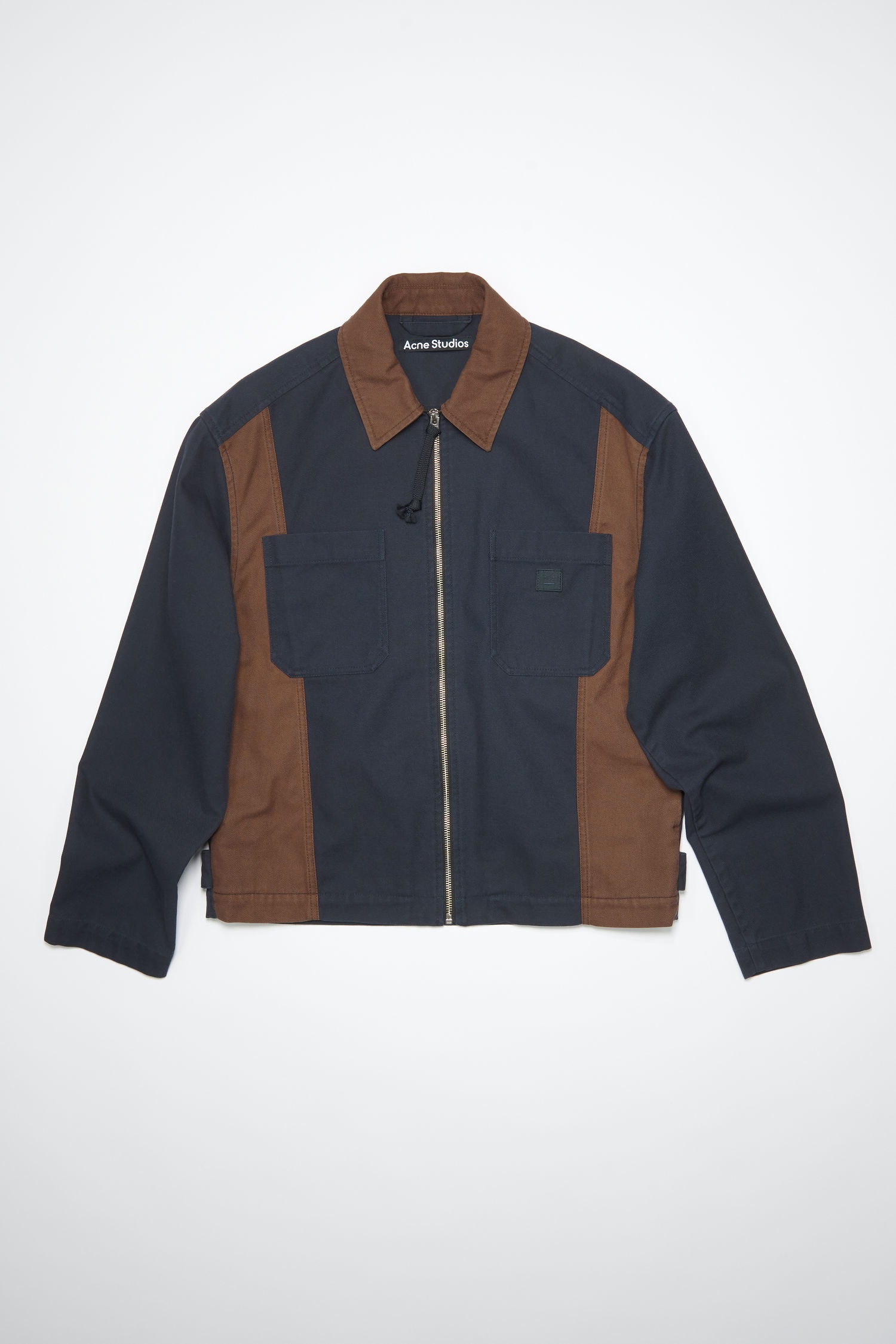 Workwear jacket - Navy/Dark brown - 4