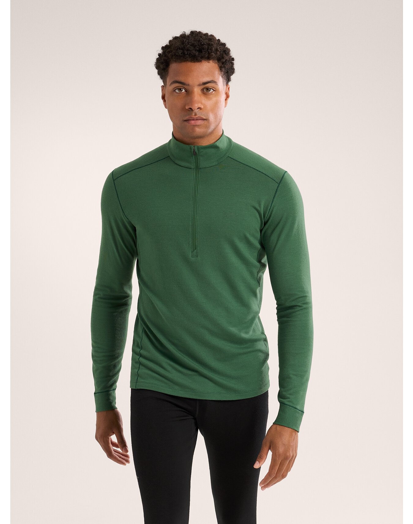 Rho Merino Wool Zip Neck - 2