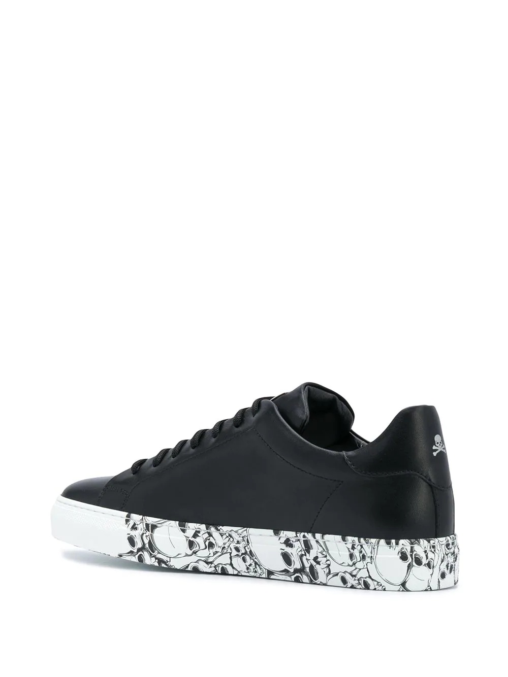 skull-print low-top sneakers - 3