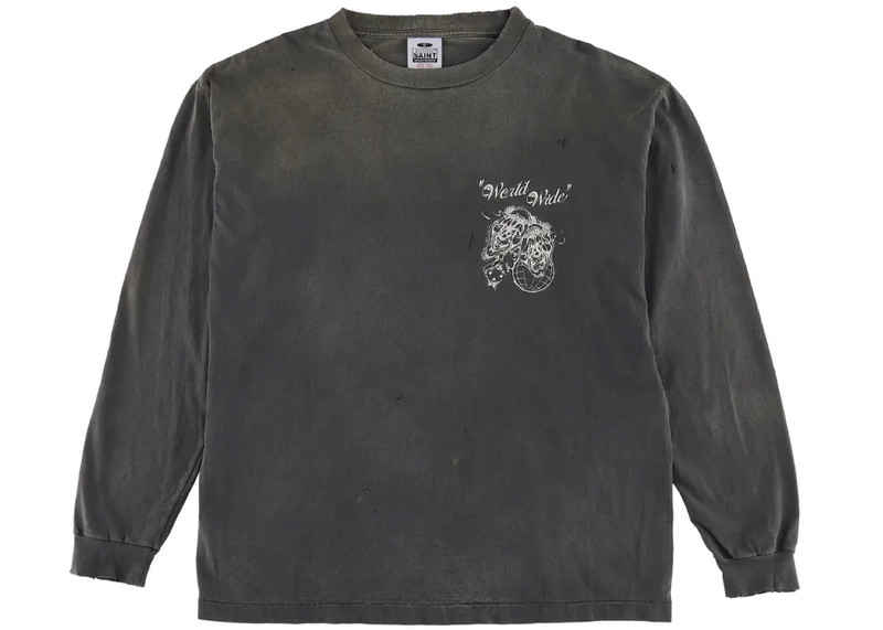 SAINT M×××××× Saint Mxxxxxx x Born X Raised Born Saint L/S T-Shirt Vintage Black outlook