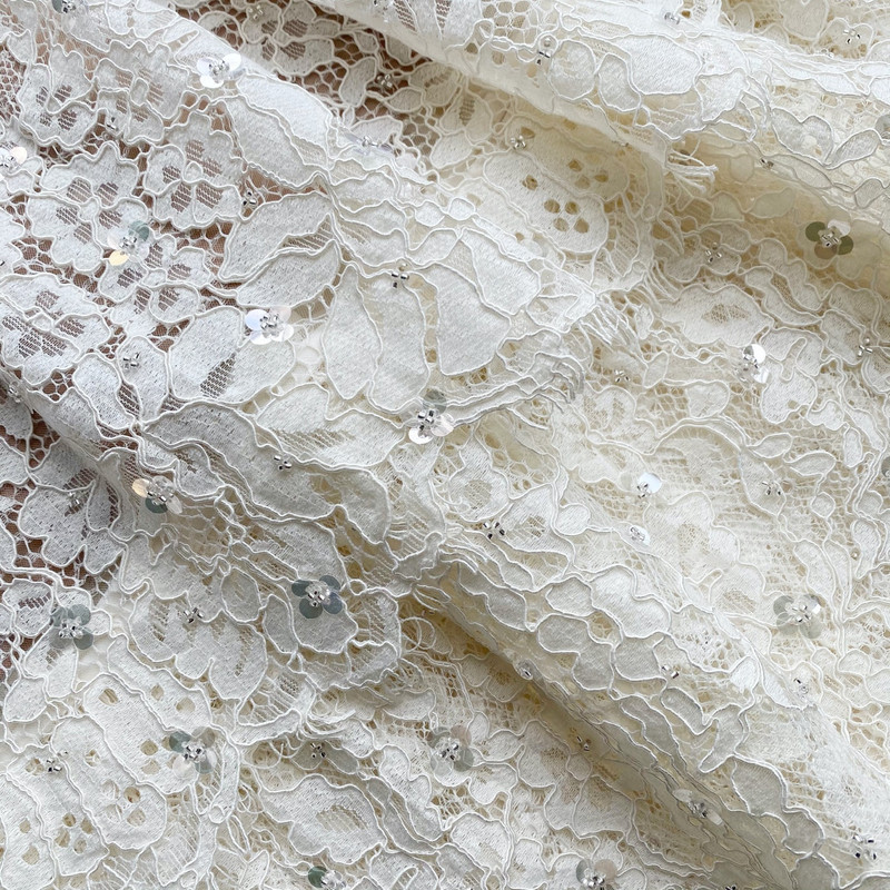 Cream Embellished Tiered Dress 6