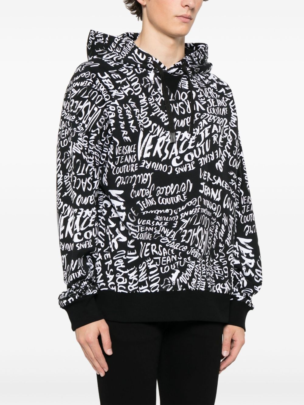 Logomania-printed hoodie - 3