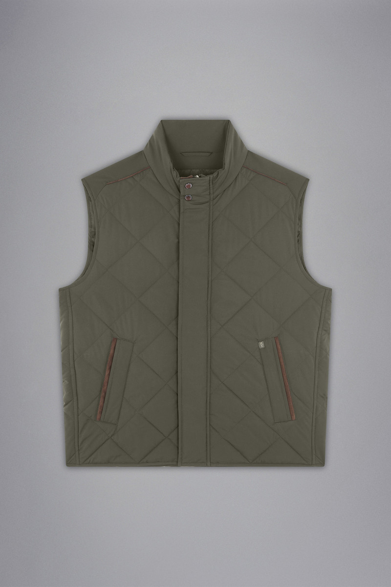 QUILTED VEST WITH ALCANTARA® DETAILS 1