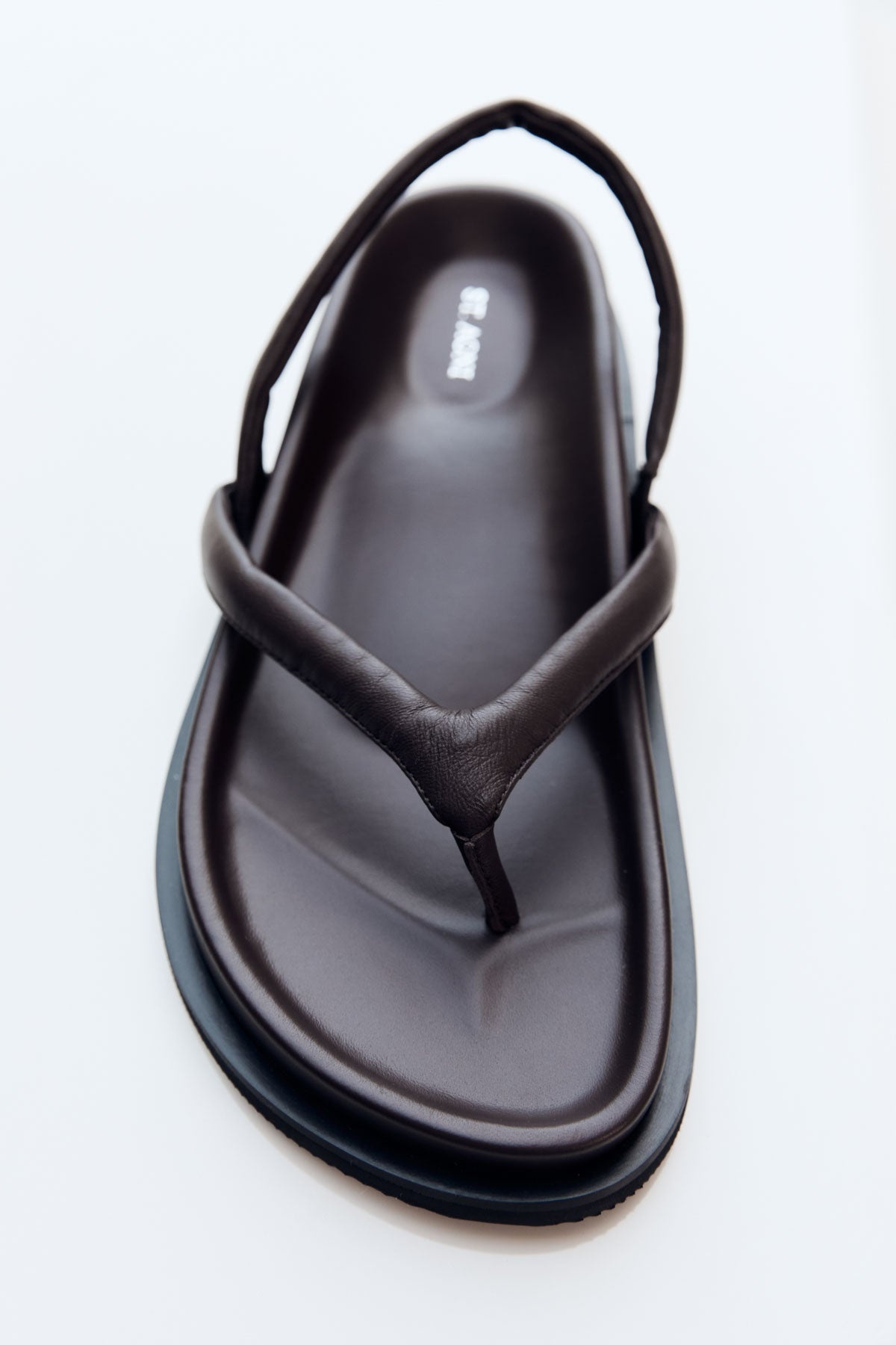 Sling Back Thong Sandal - Chocolate - 2