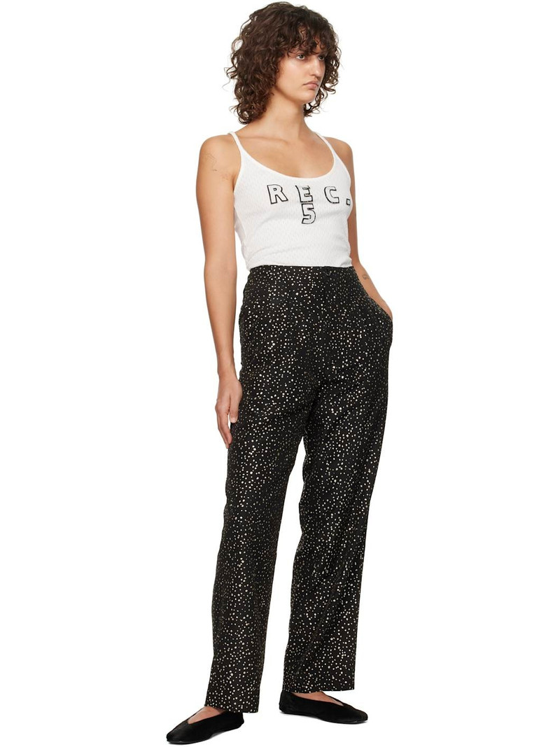 BODE Black Glitter Murray Trousers outlook