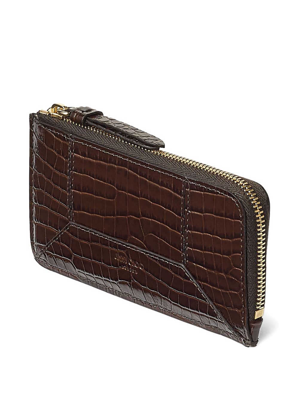 Lise-Z crocodile-effect zip-around wallet - 4