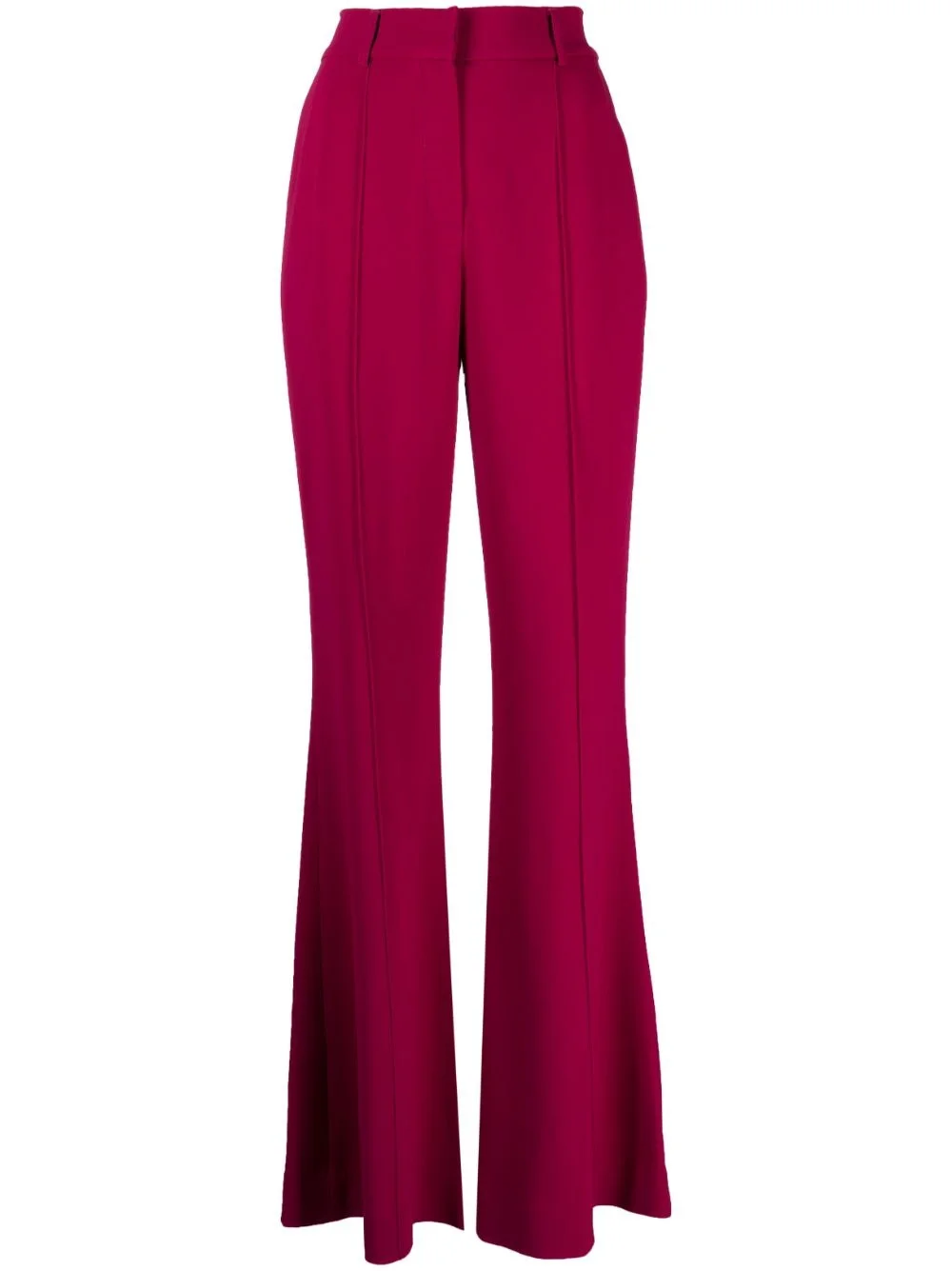 Cady mid-rise flared trousers - 1