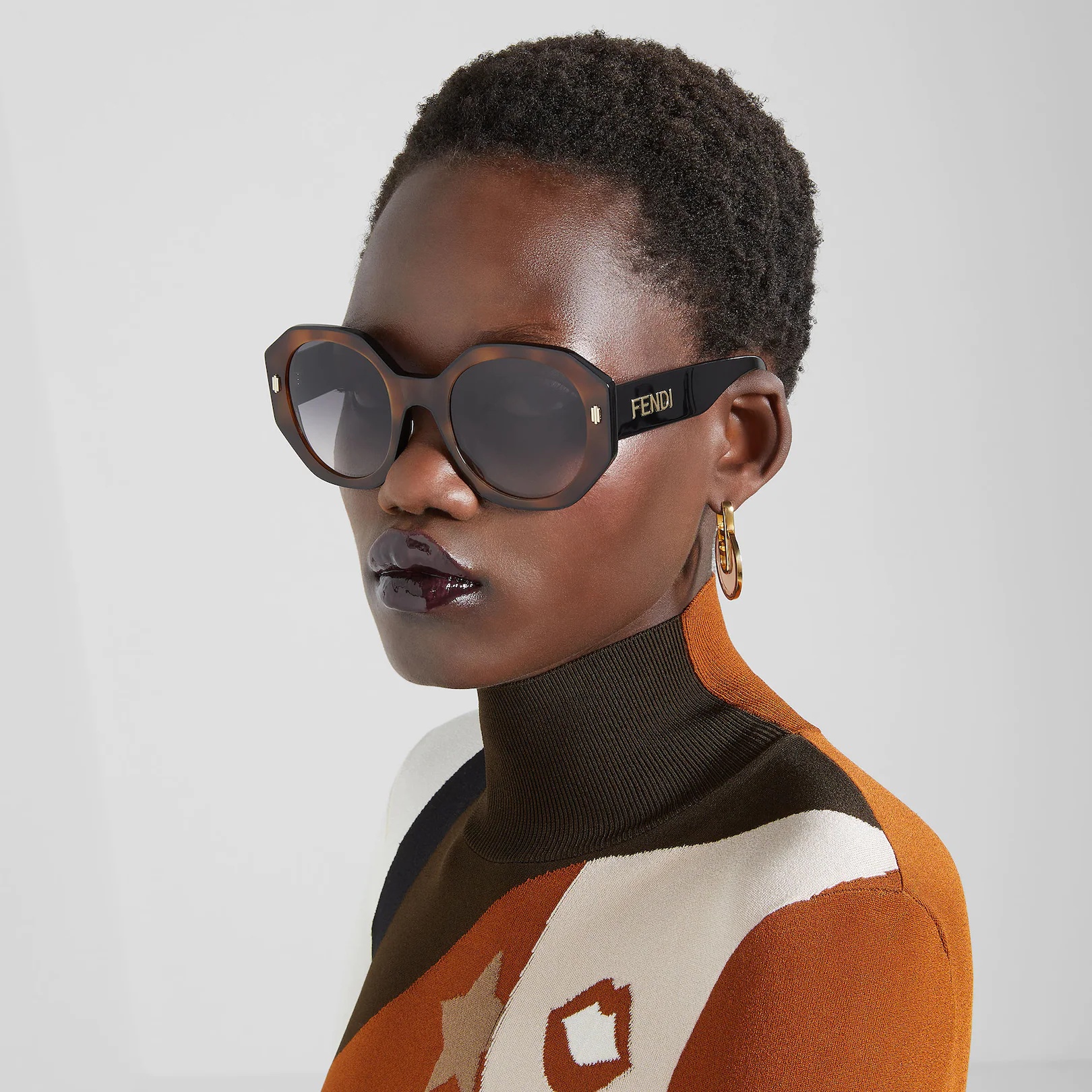 Black and Havana acetate sunglasses - 4
