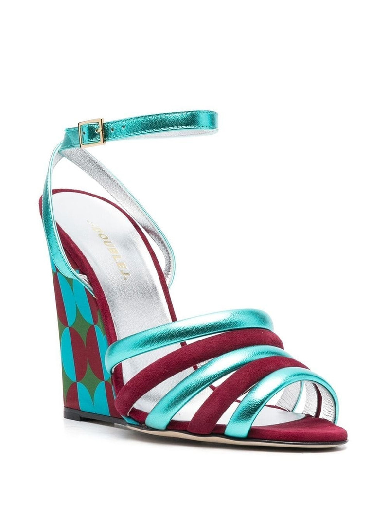 La DoubleJ Tones 135mm wedge sandals outlook