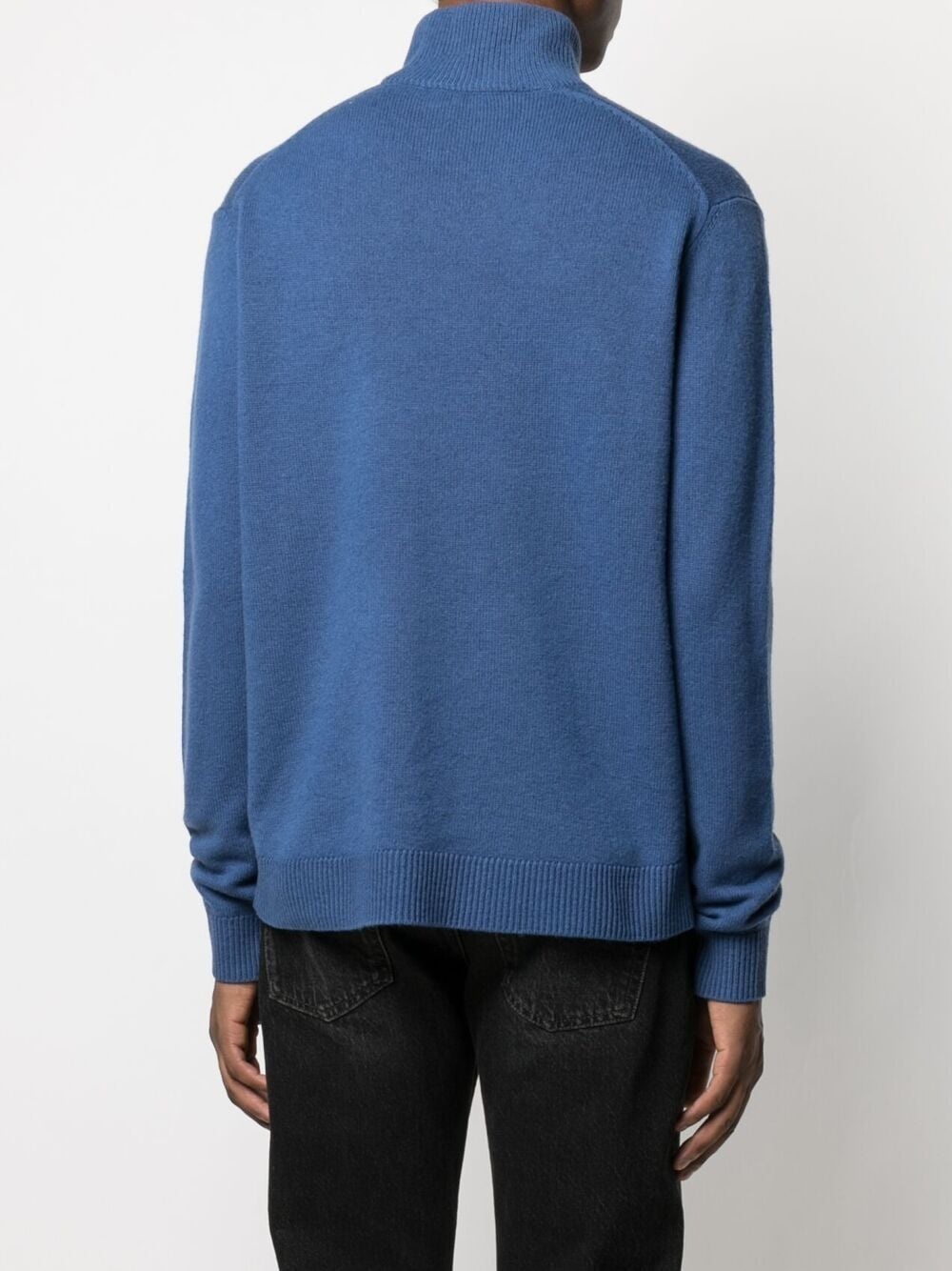 logo-patch turtleneck jumper - 5