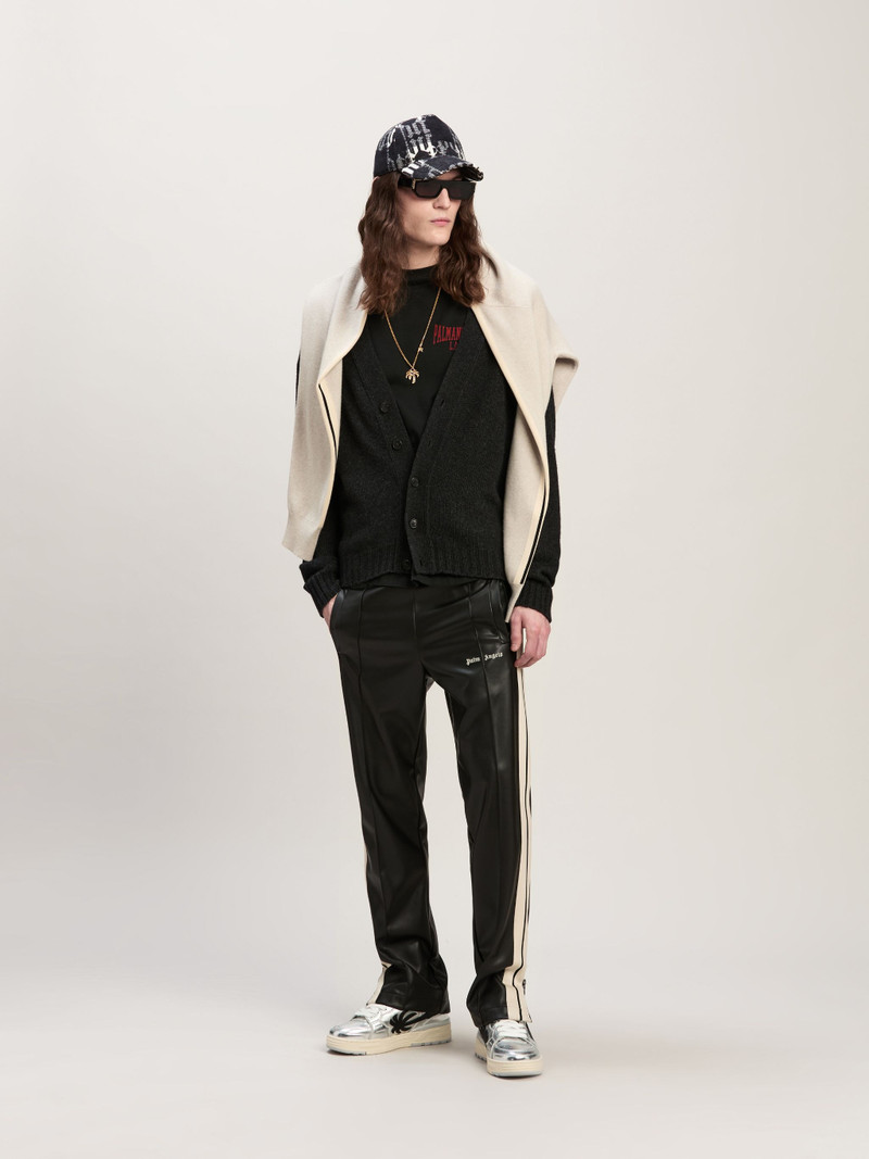 Palm Angels Track Jacket Leather Effect outlook