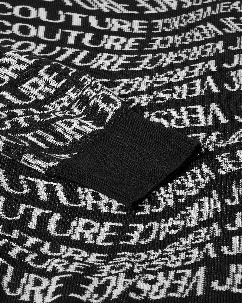 VERSACE JEANS COUTURE Liquify Logomania Knit Sweater outlook