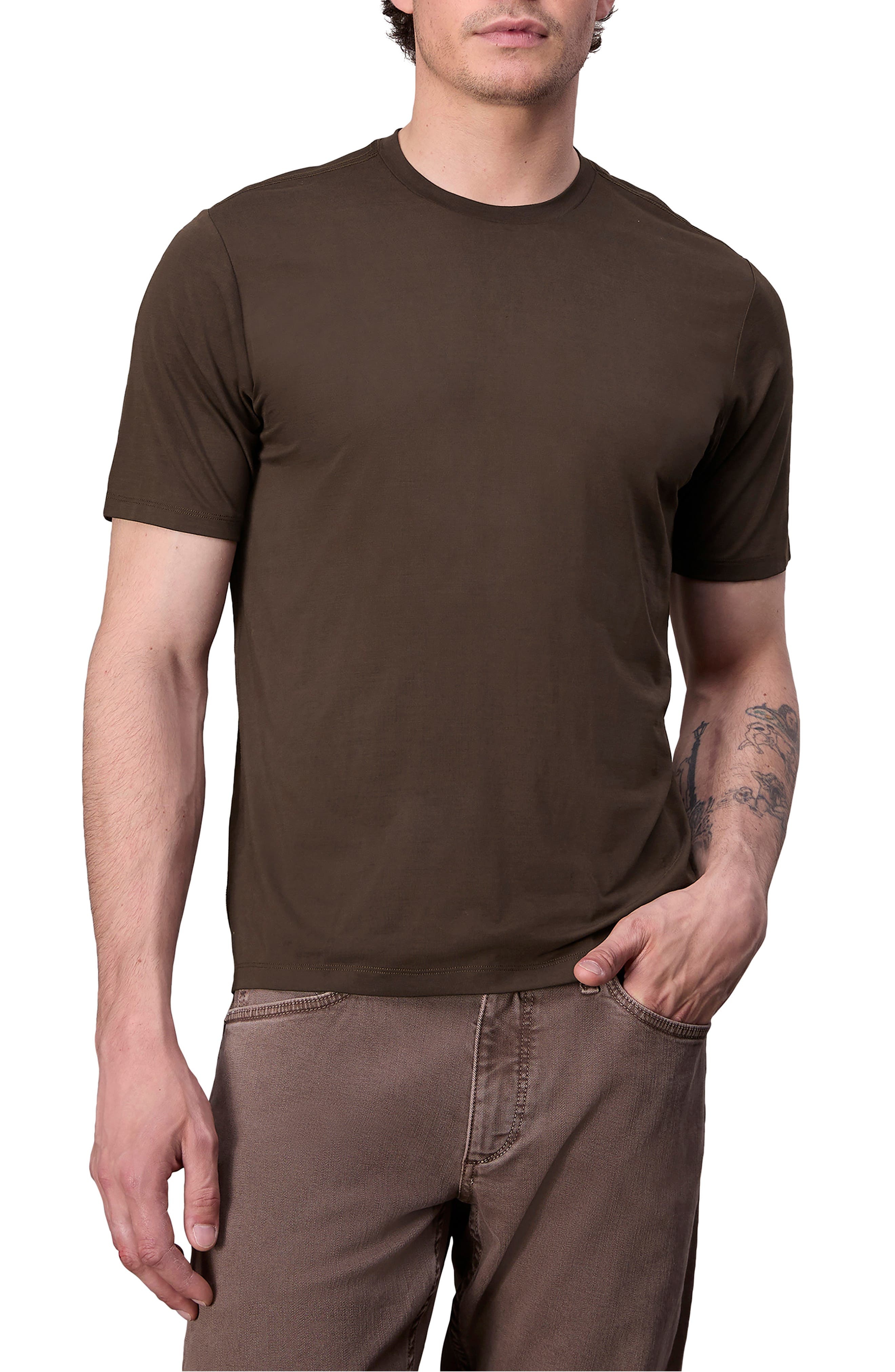 rag & bone Tech Jersey T-Shirt in Slatebrown at Nordstrom - 1