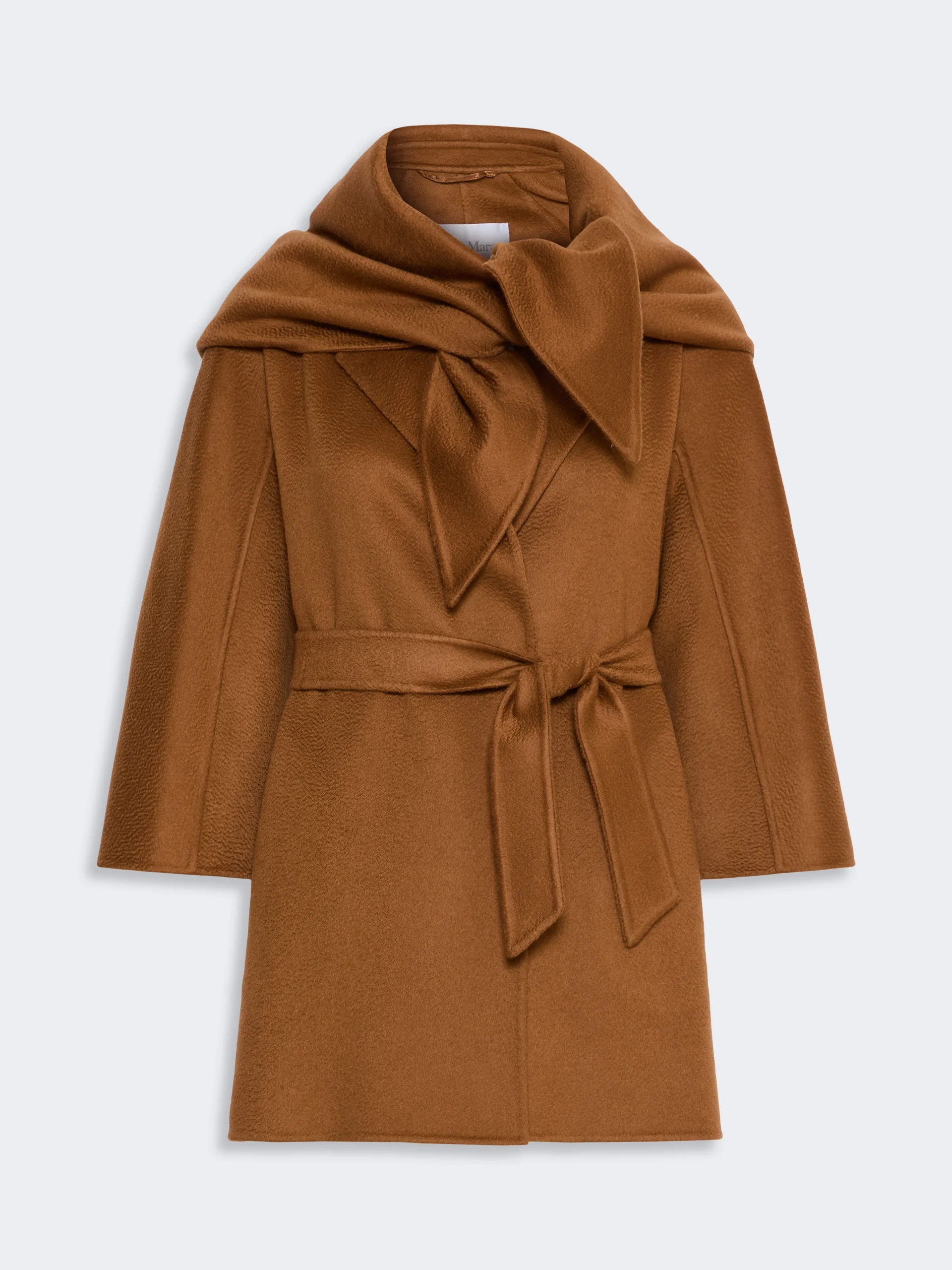 DETTO Double cashmere coat - TOBACCO - 1